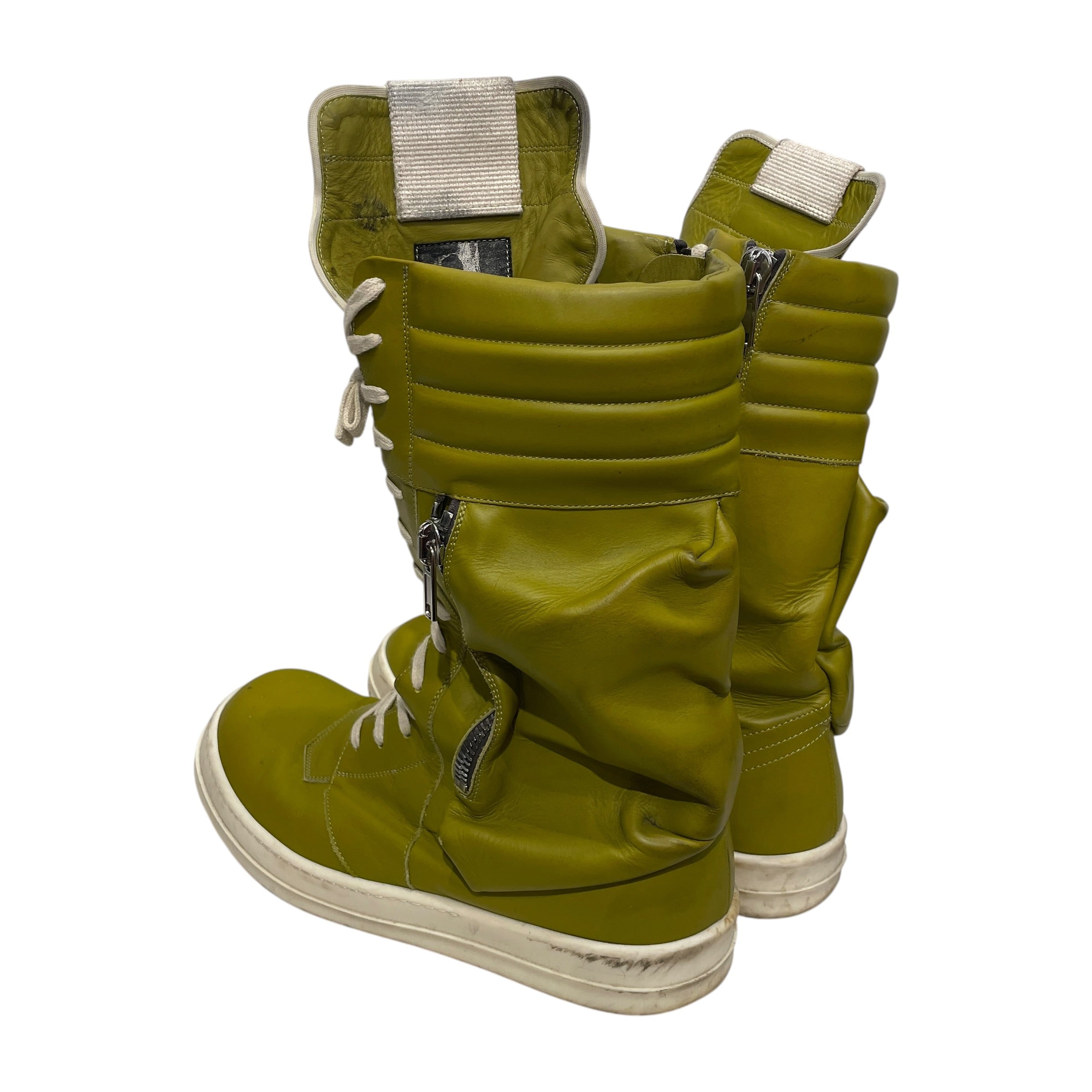 Rick Owens/Hi-Sneakers/EU 48/Leather/GRN/CARGO view 2
