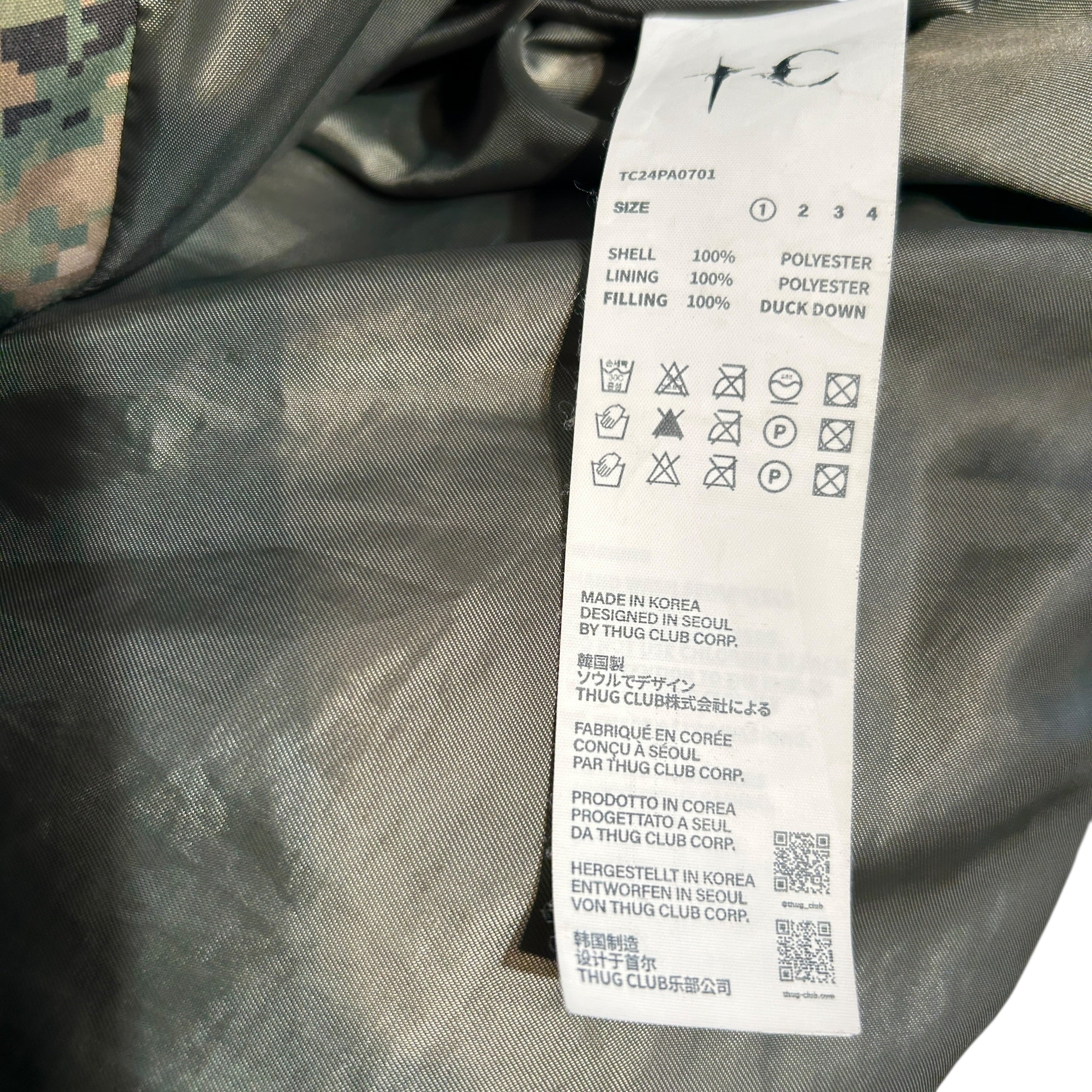 Thug Club/Puffer Jkt/1/Polyester/MLT/Camouflage/Camo Puffer view 4