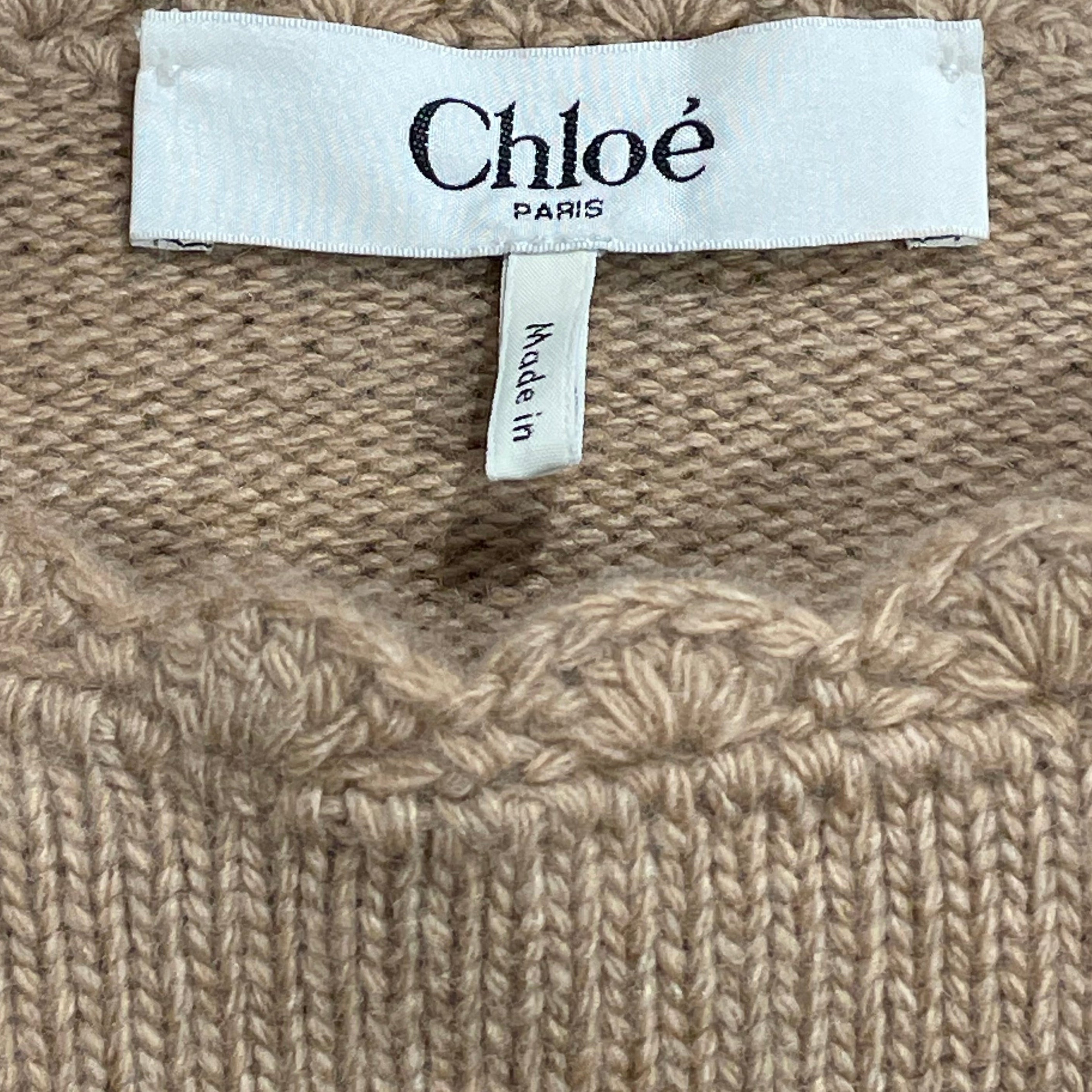 Chloe/Sweater/S/Wool/CML/chunky wool knit view 4