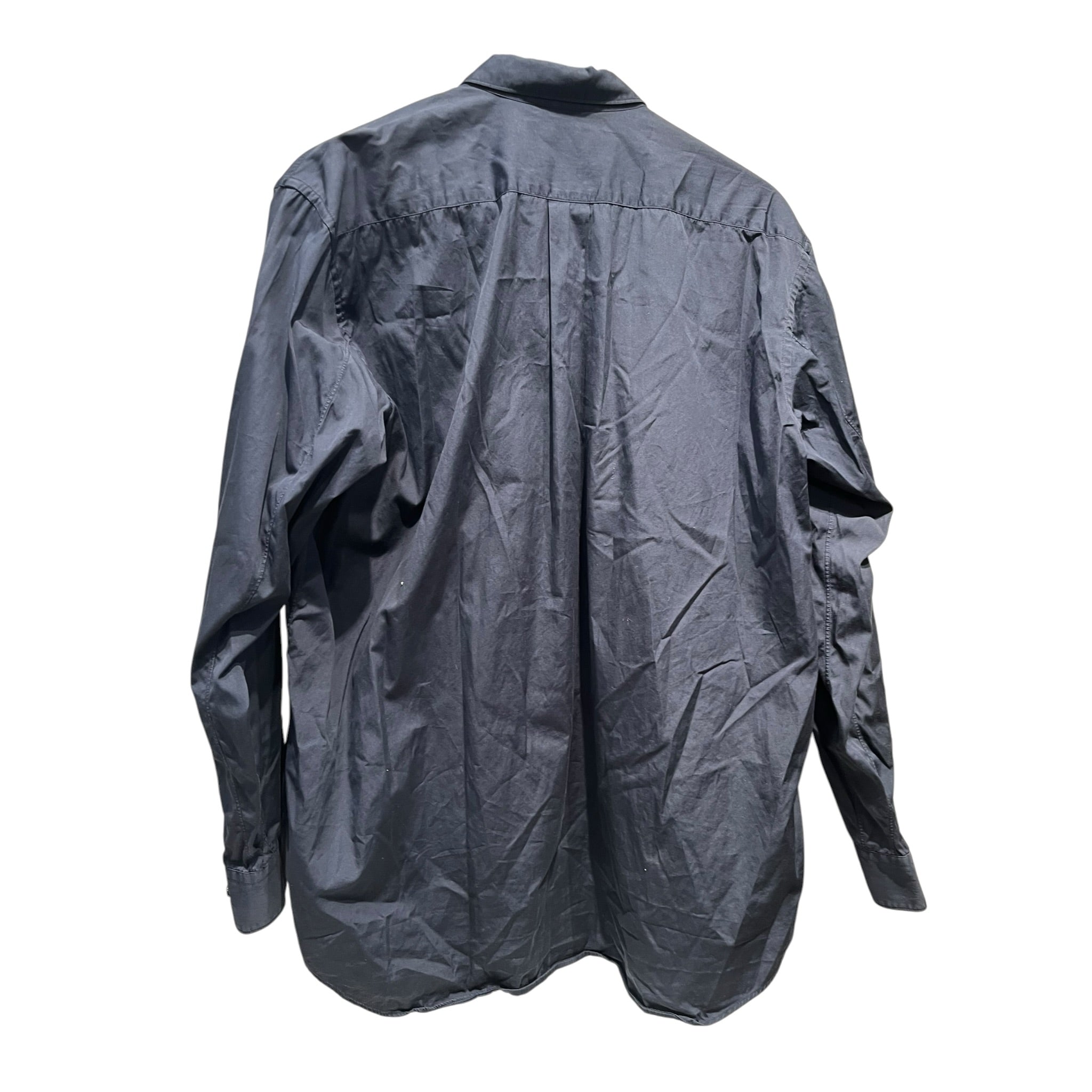 COMME des GARCONS SHIRT/LS Shirt/L/Cotton/NVY/PLAIN LS BUTTON SHIRT view 2