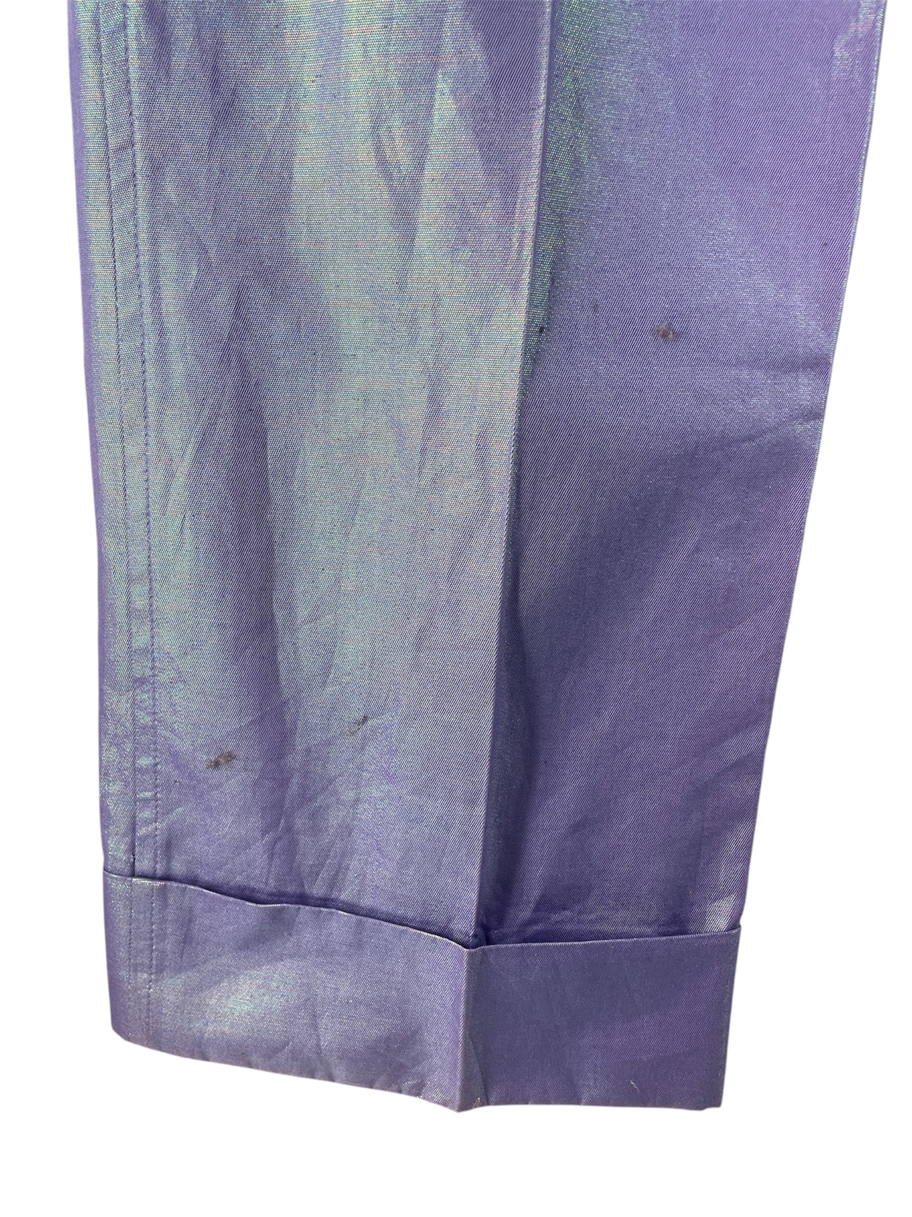 DOLCE&GABBANA/Slacks/31/Polyester/IDG/Iridescent/CUFF FOLD view 3