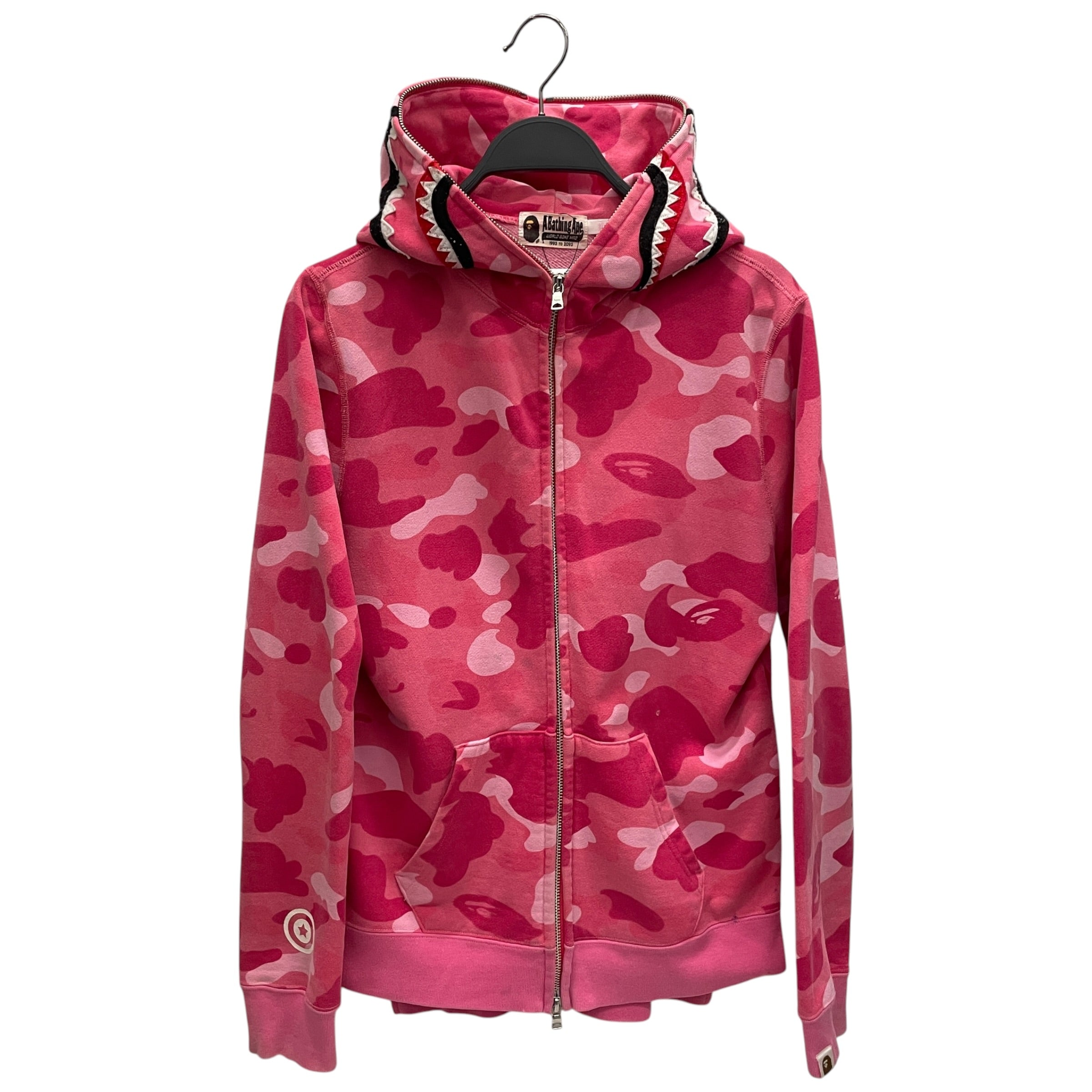 A BATHING APE/Zip Up Hoodie/XS/Camouflage/Cotton/PNK/FULL ZIP/SIDE ZIPS view 1