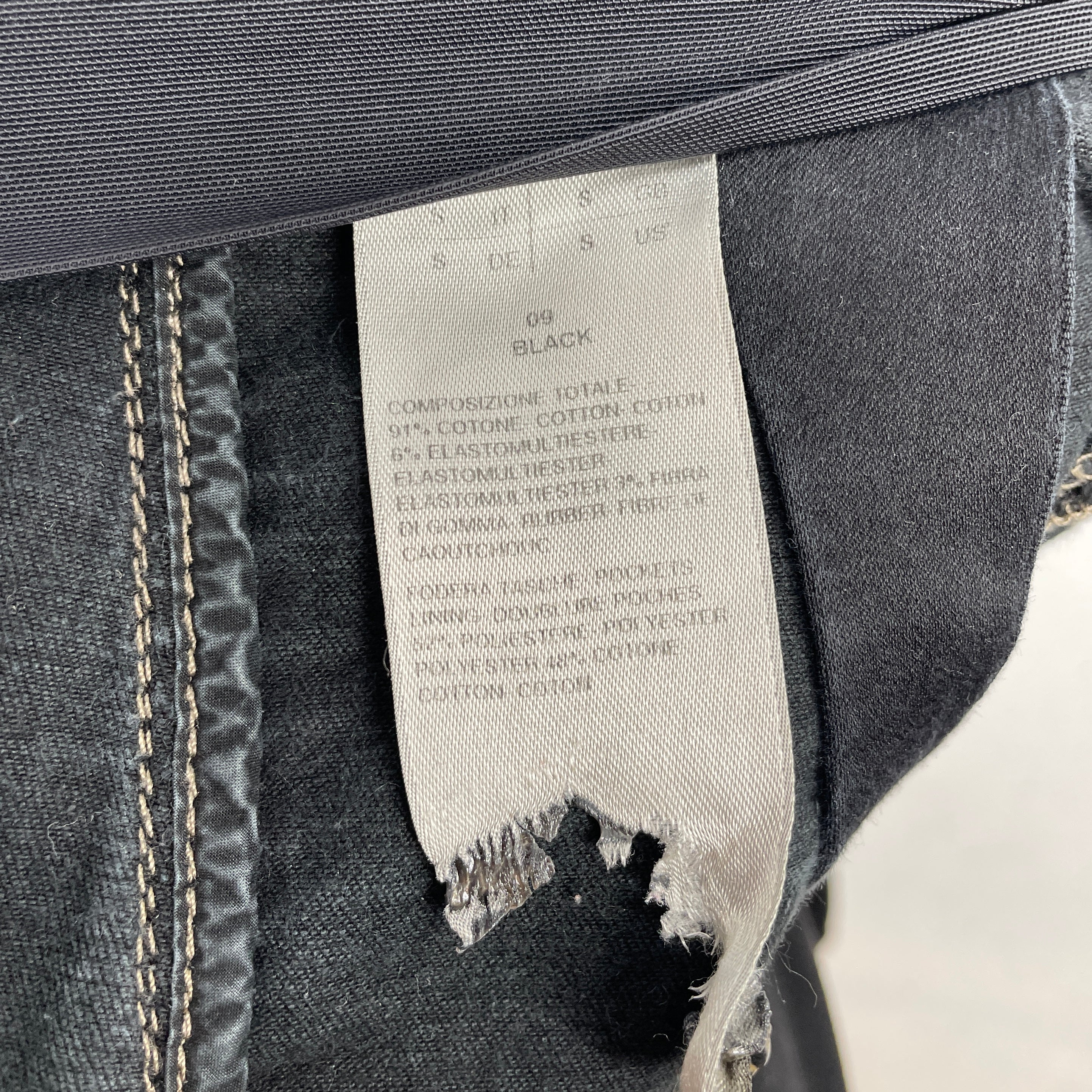 RICK OWENS DRKSHDW/SHORTS/S/Cotton/BLK/DIRT CUTOFF SHORTS view 4
