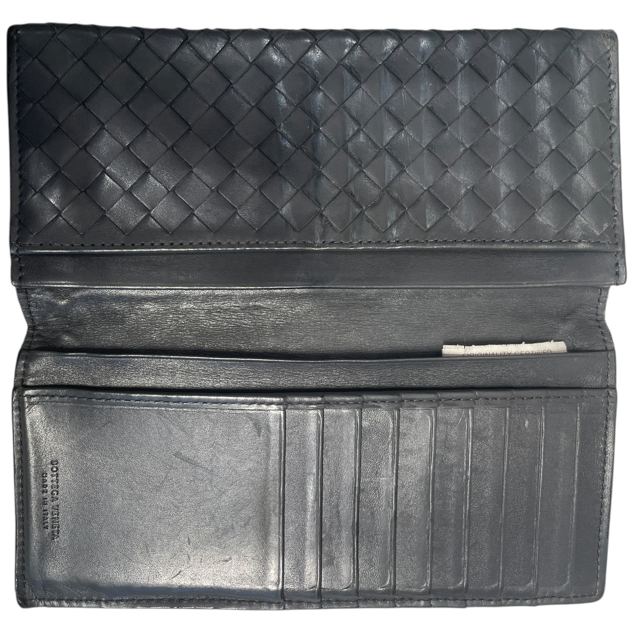 BOTTEGA VENETA/Long Wallet/Leather/BLK/ view 3