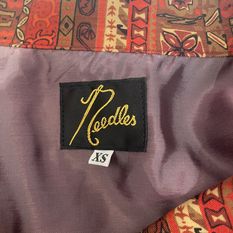Needles/SS Shirt/XS/Polyester/ORN/All Over Print/ALL OVER SYMBOL PATTERN