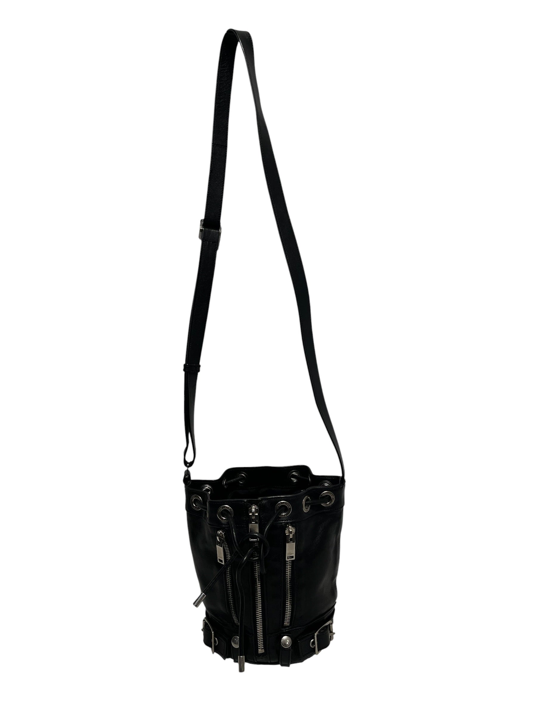 SAINT LAURENT/Bag/Leather/BLK/Rider Bucket Bag view 1