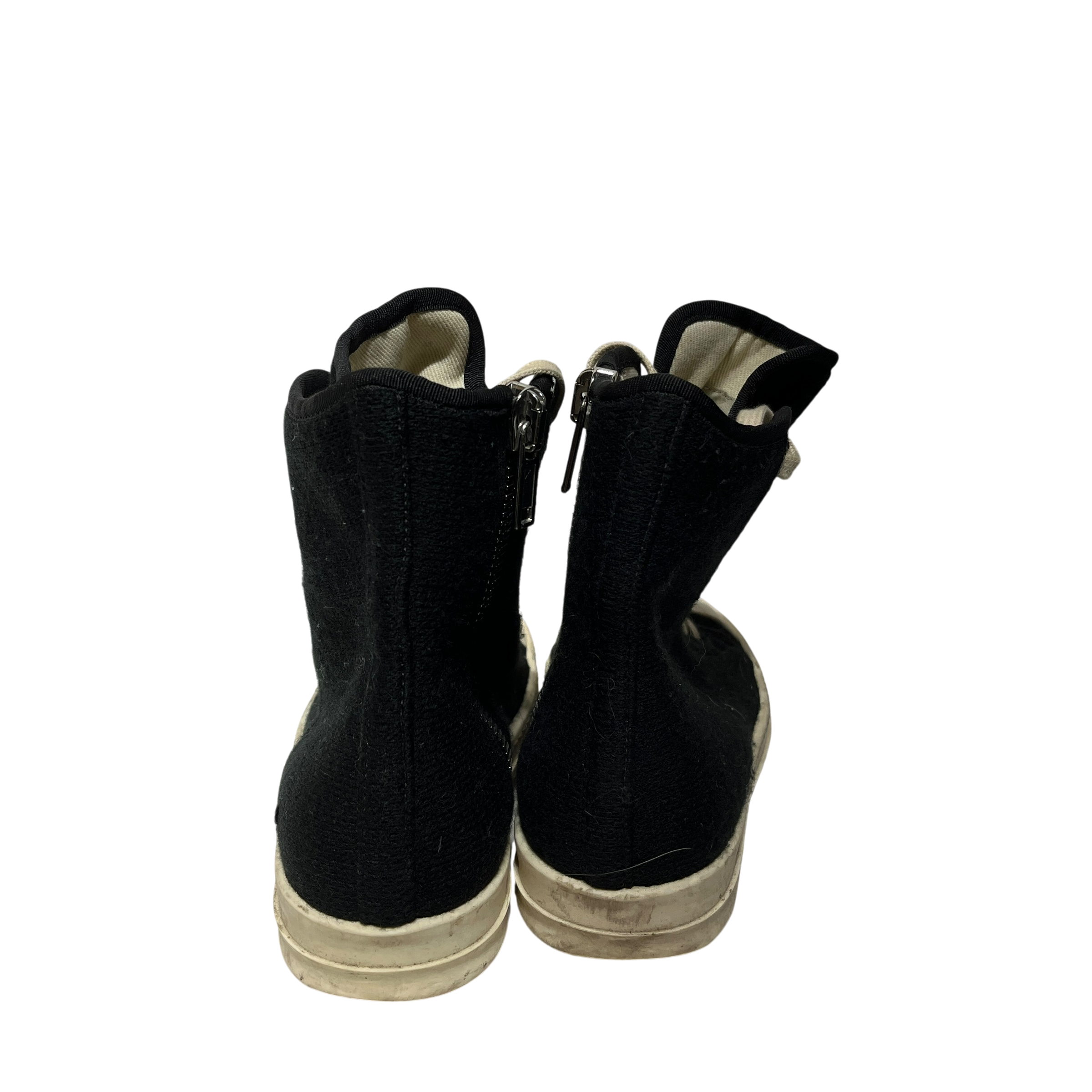 Rick Owens/Hi-Sneakers/US 6/Leather/BLK/WHITE SOLE view 3