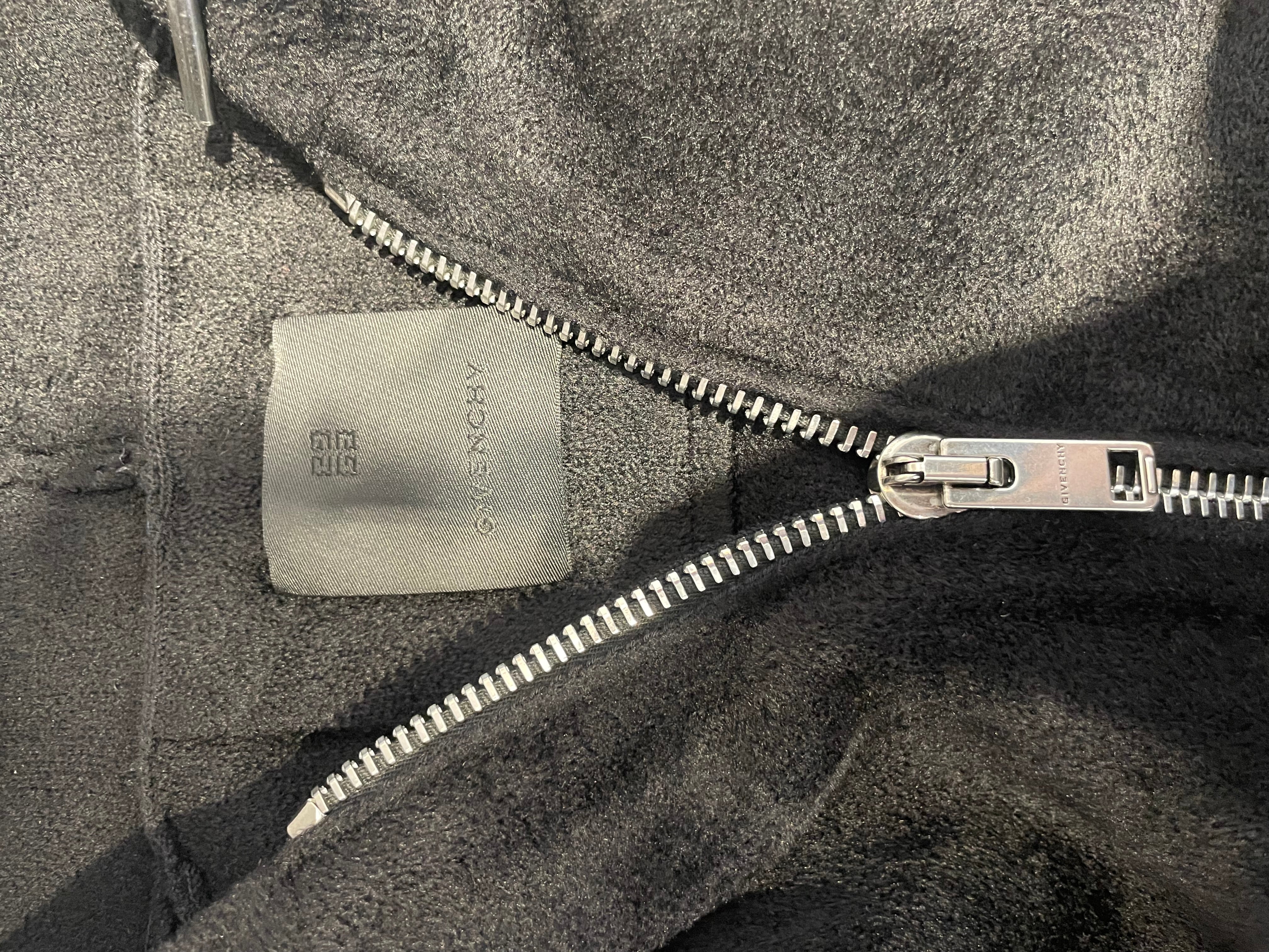 GIVENCHY/Windbreaker/S/Cotton/BLK/VELVET ZIP UP view 3