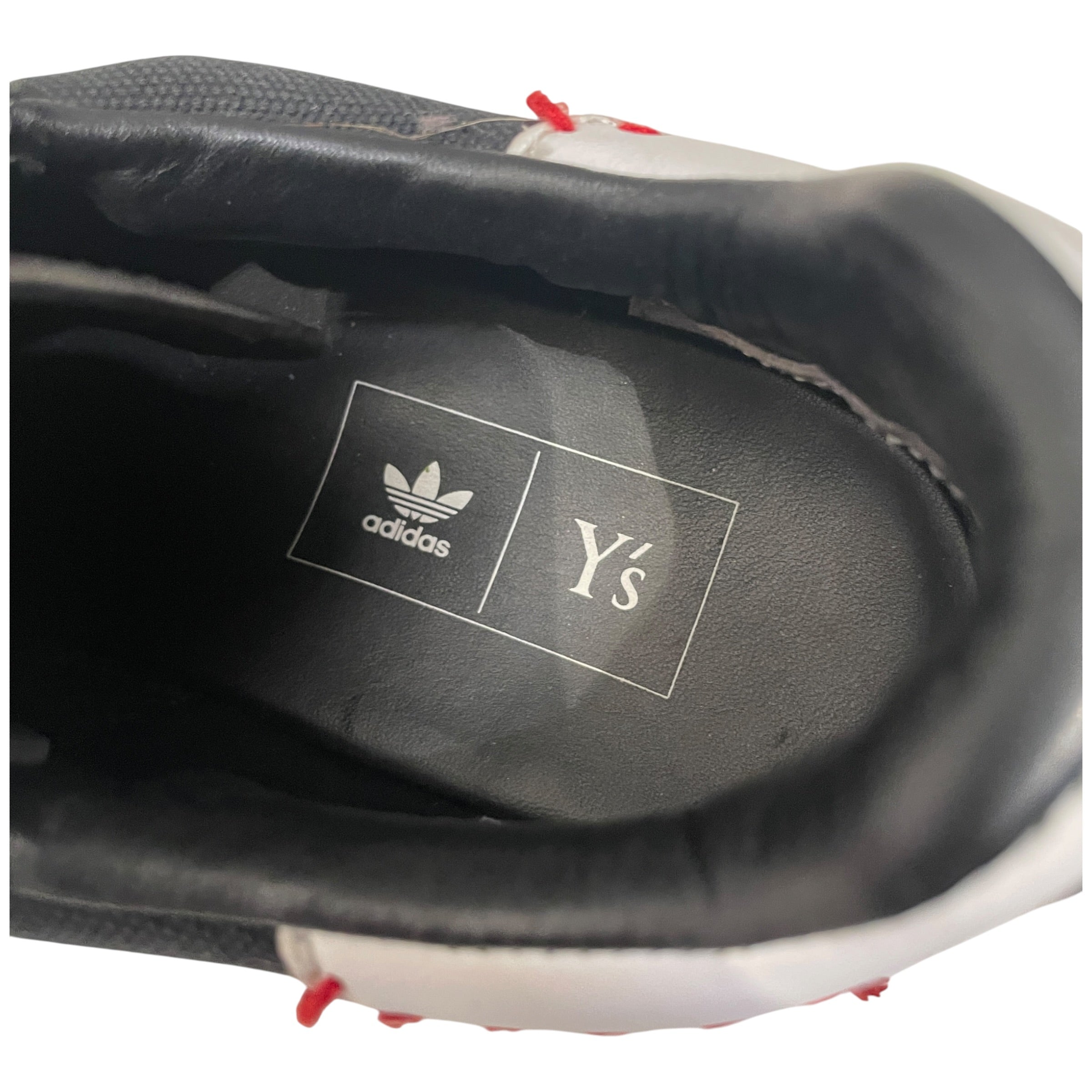 Y's/adidas/Low-Sneakers/US 7/Cotton/BLK/RED THREAD ALL OVER view 4
