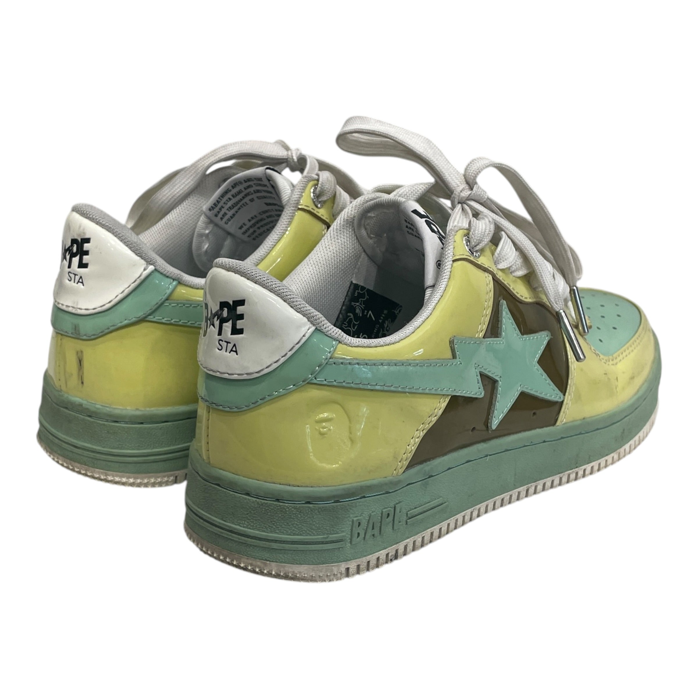 BAPE STA!/Low-Sneakers/US 7/Nylon/GRN/91009J view 2