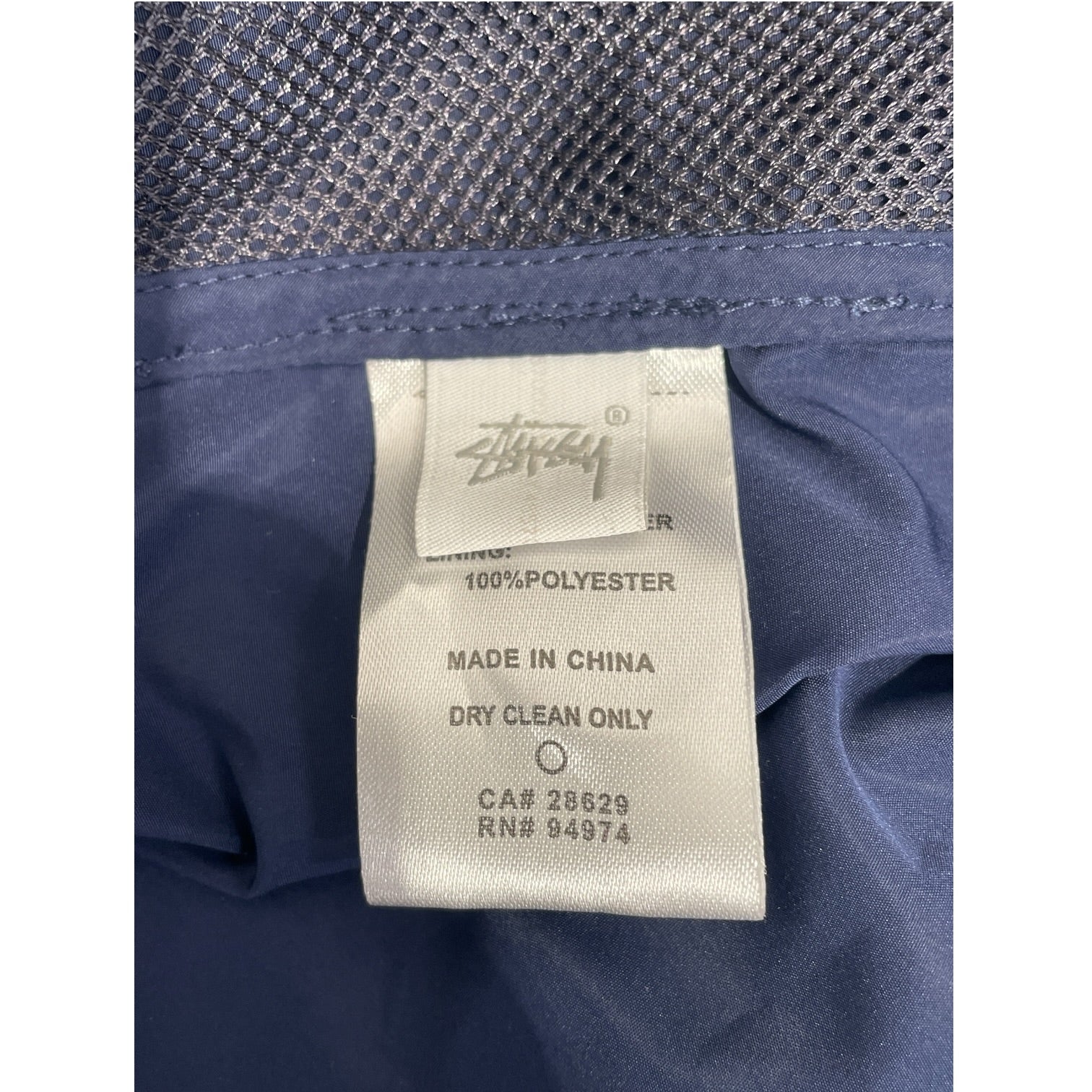 STUSSY/Jacket/L/Polyester/NVY/Style 215098 2 button view 4