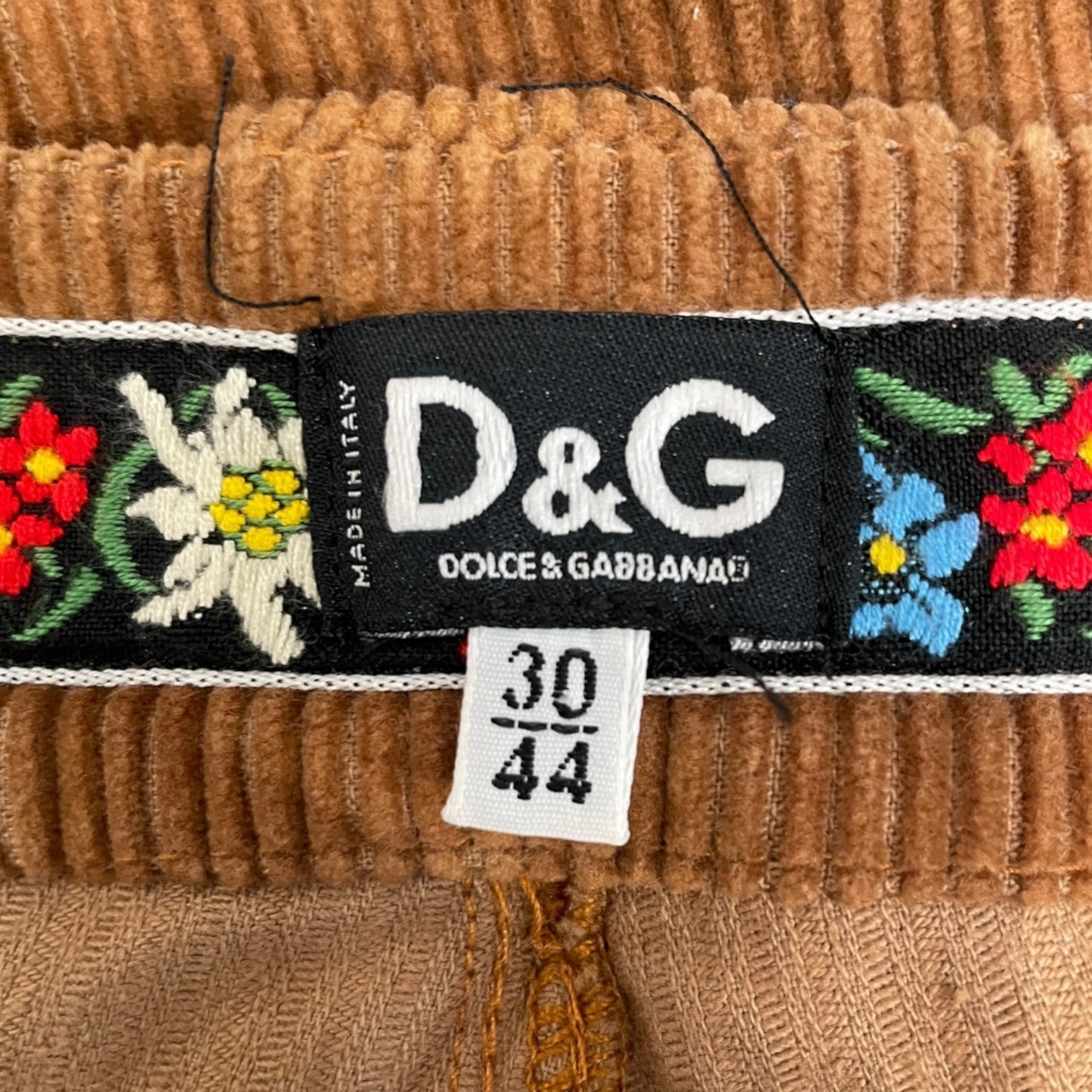DOLCE&GABBANA/Cargo Pants/30/Corduroy/CML/ZIPPER BOTTOM view 3