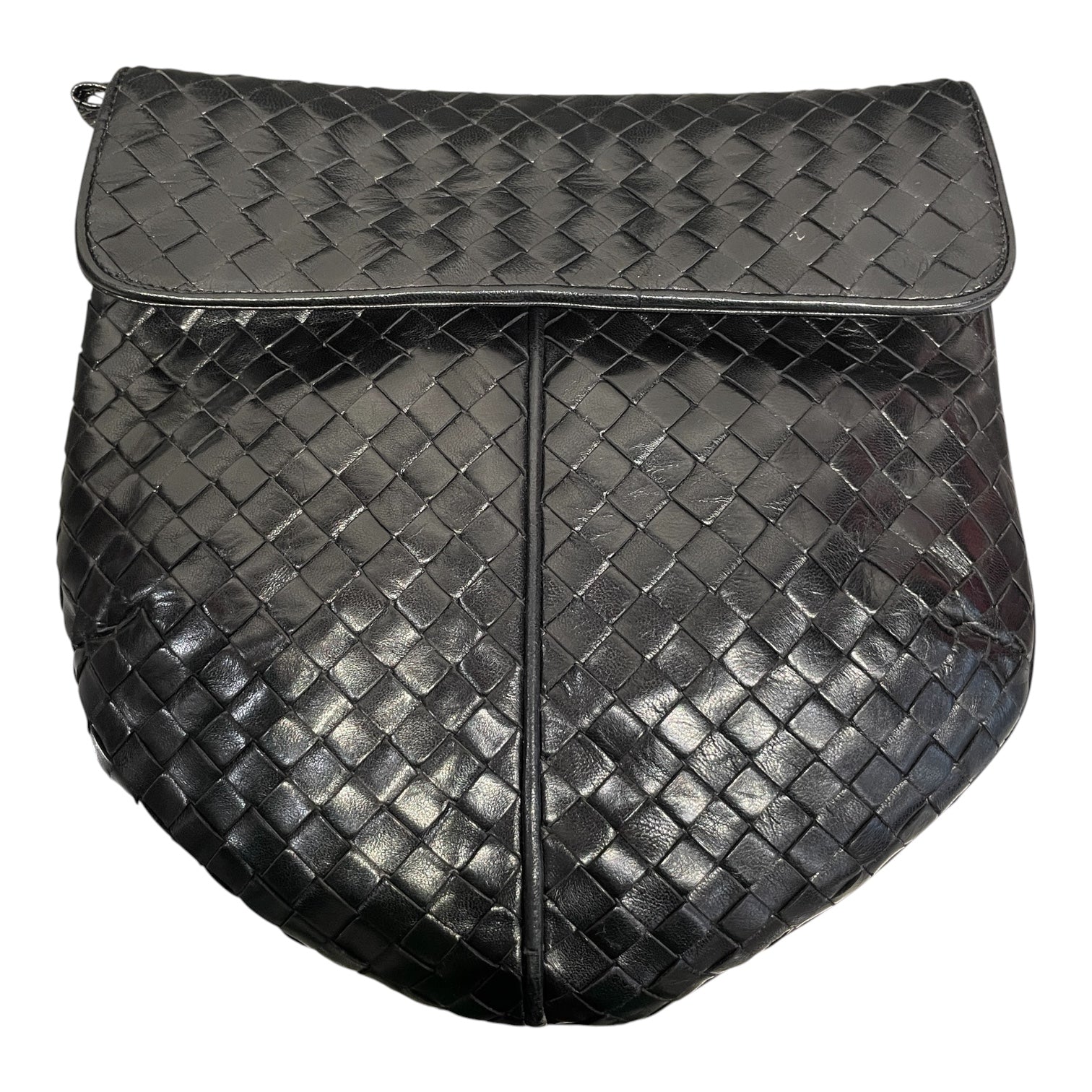 BOTTEGA VENETA/Cross Body Bag/Leather/BLK/VINTAGE view 5
