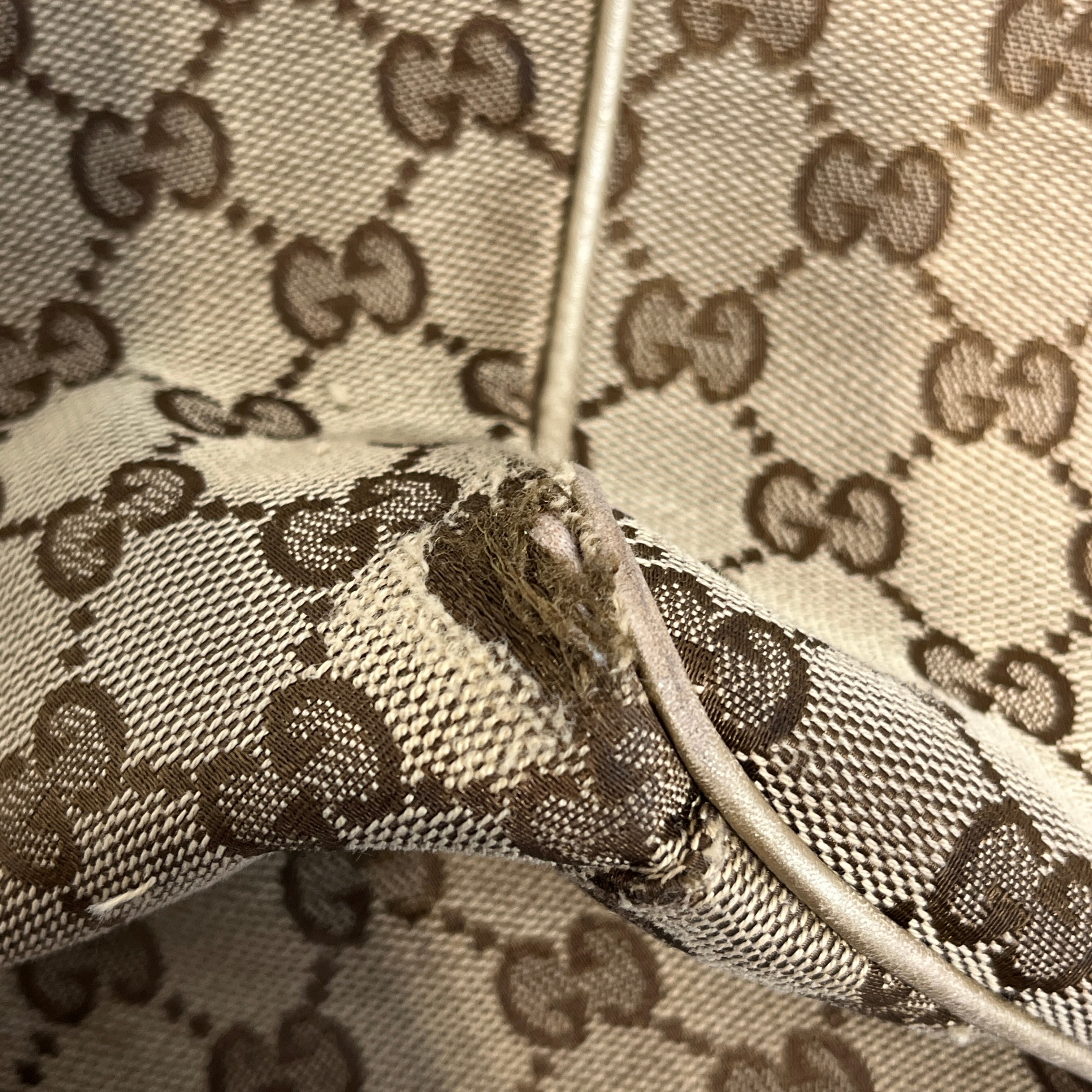 GUCCI/Bag/All Over Print/Cotton/BRW/GUCCI SUKEY CANVAS TOTE BAG view 4