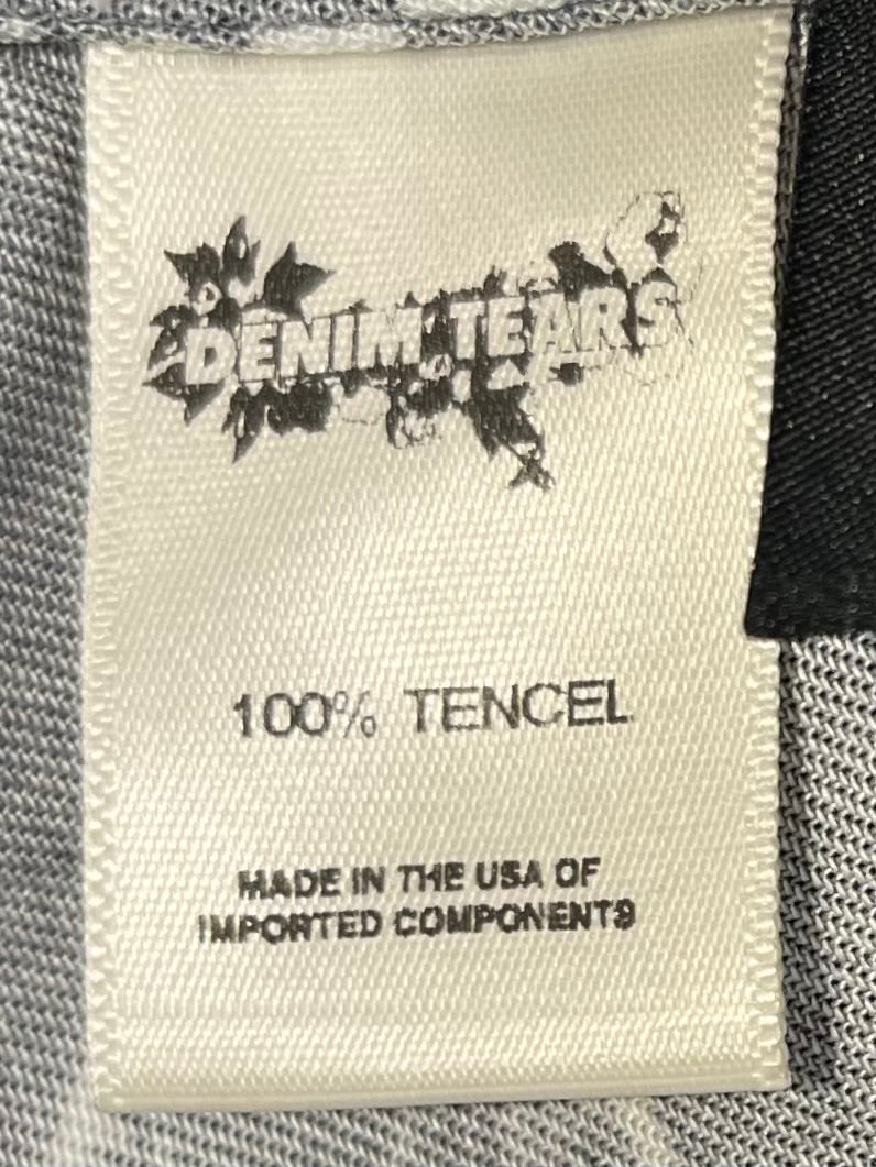 DENIM TEARS/SS Shirt/M/Tencel/BLK/All Over Print/CLOCKS view 4