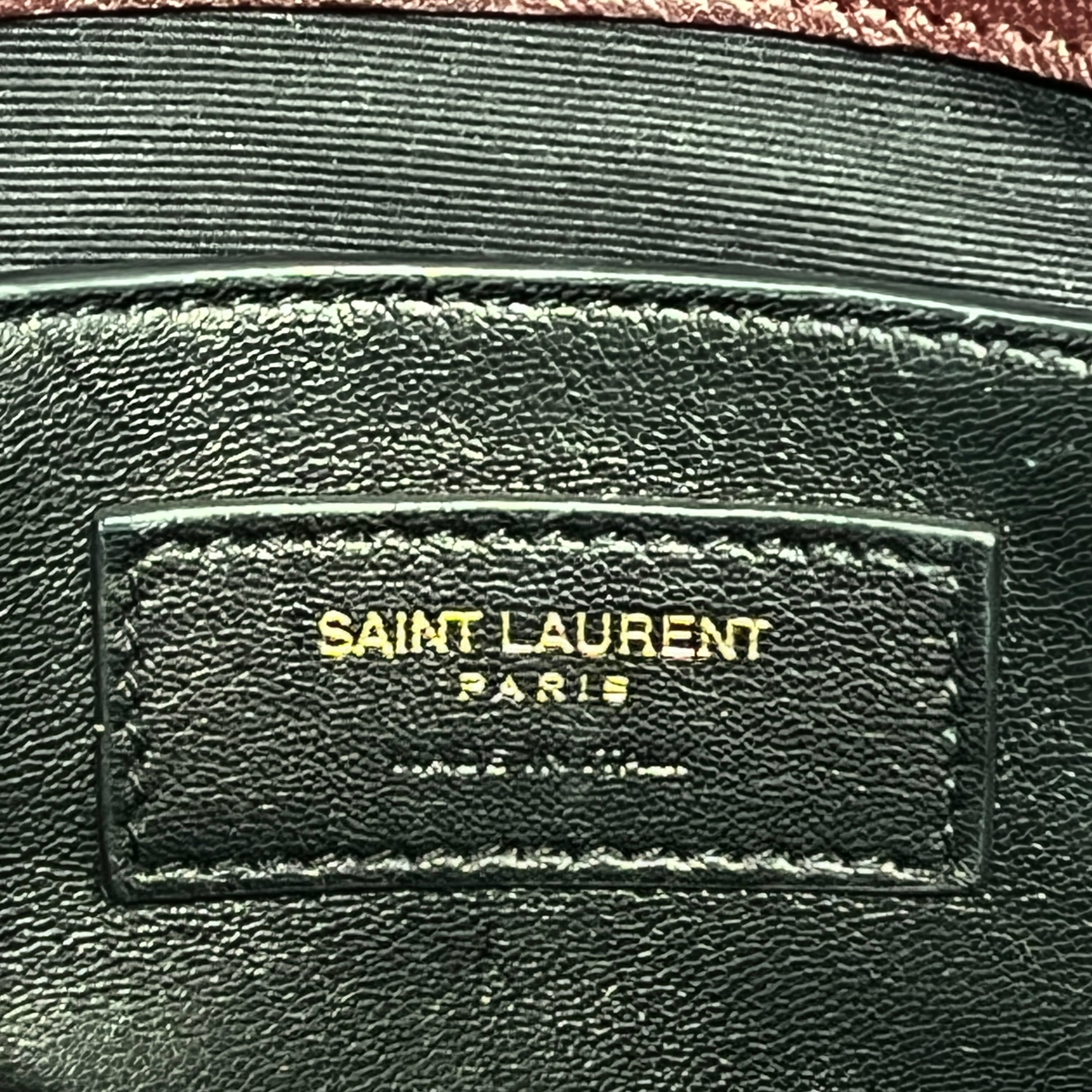YVES SAINT LAURENT/Cross Body Bag/Leather/BRD/Quilted Chevron College view 7
