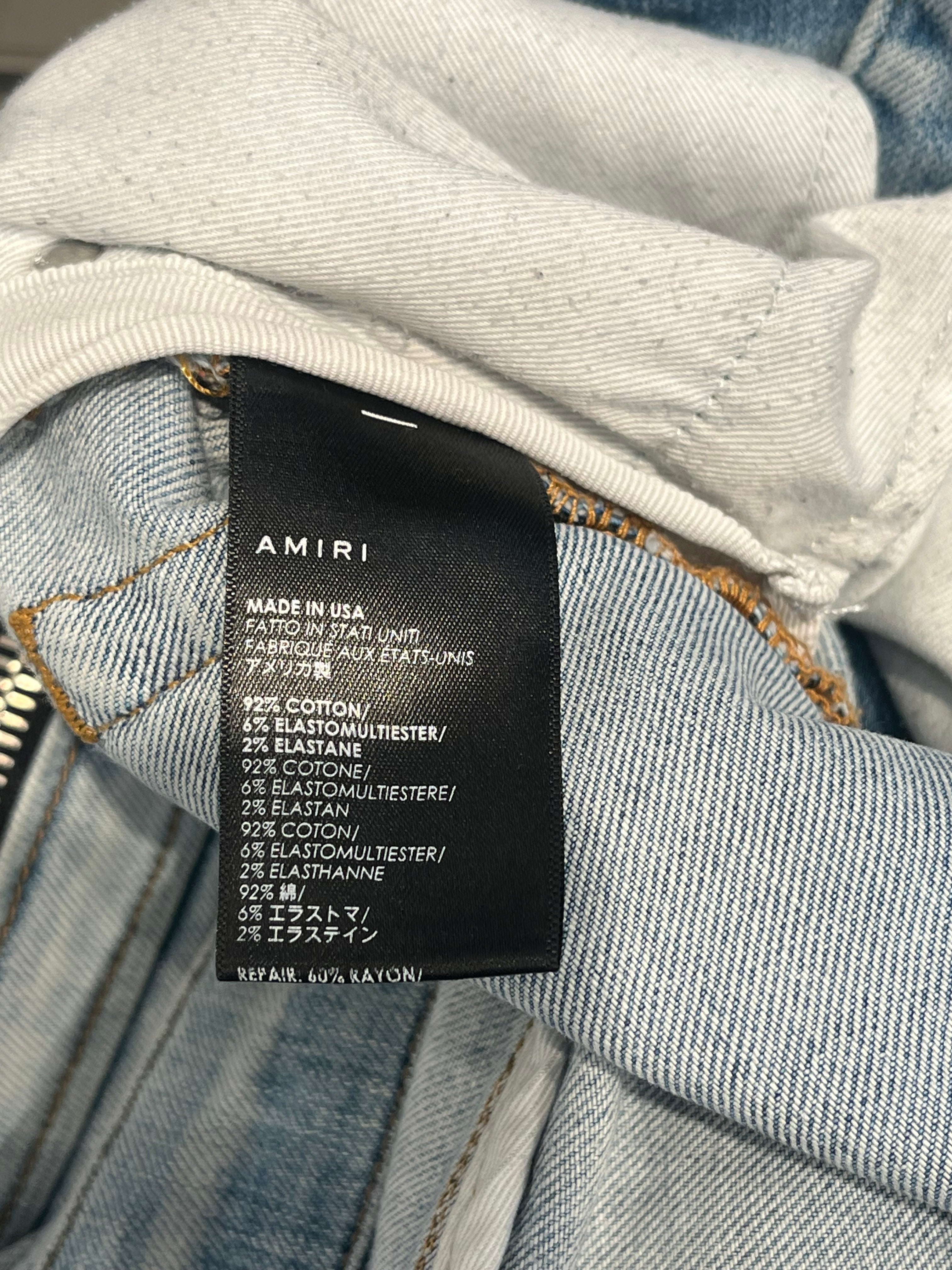 AMIRI/Pants/31/Cotton/BLU/bandana with zippers view 5