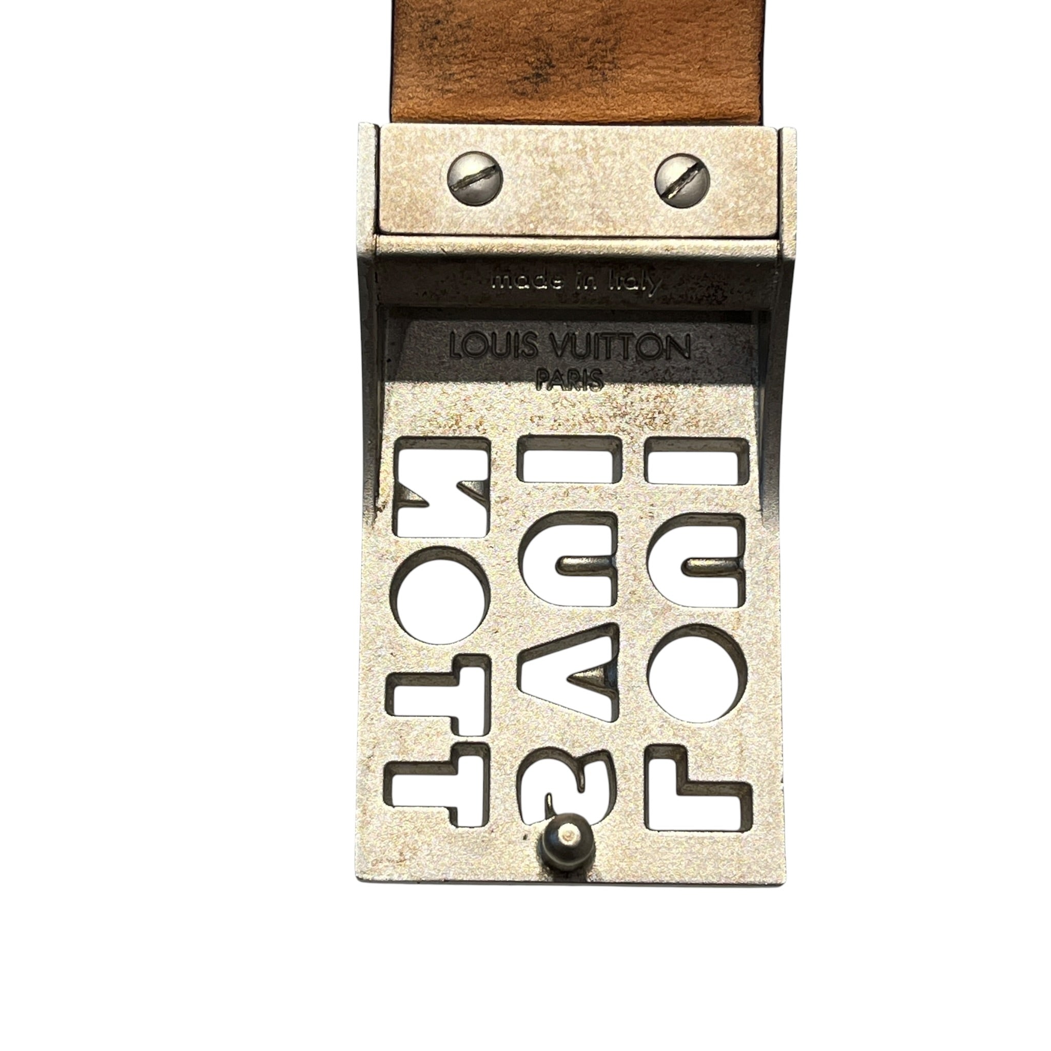 LOUIS VUITTON/Belt/Monogram/Leather/BRW/M's/Ceinture LST 80cm Damier Ebene view 7