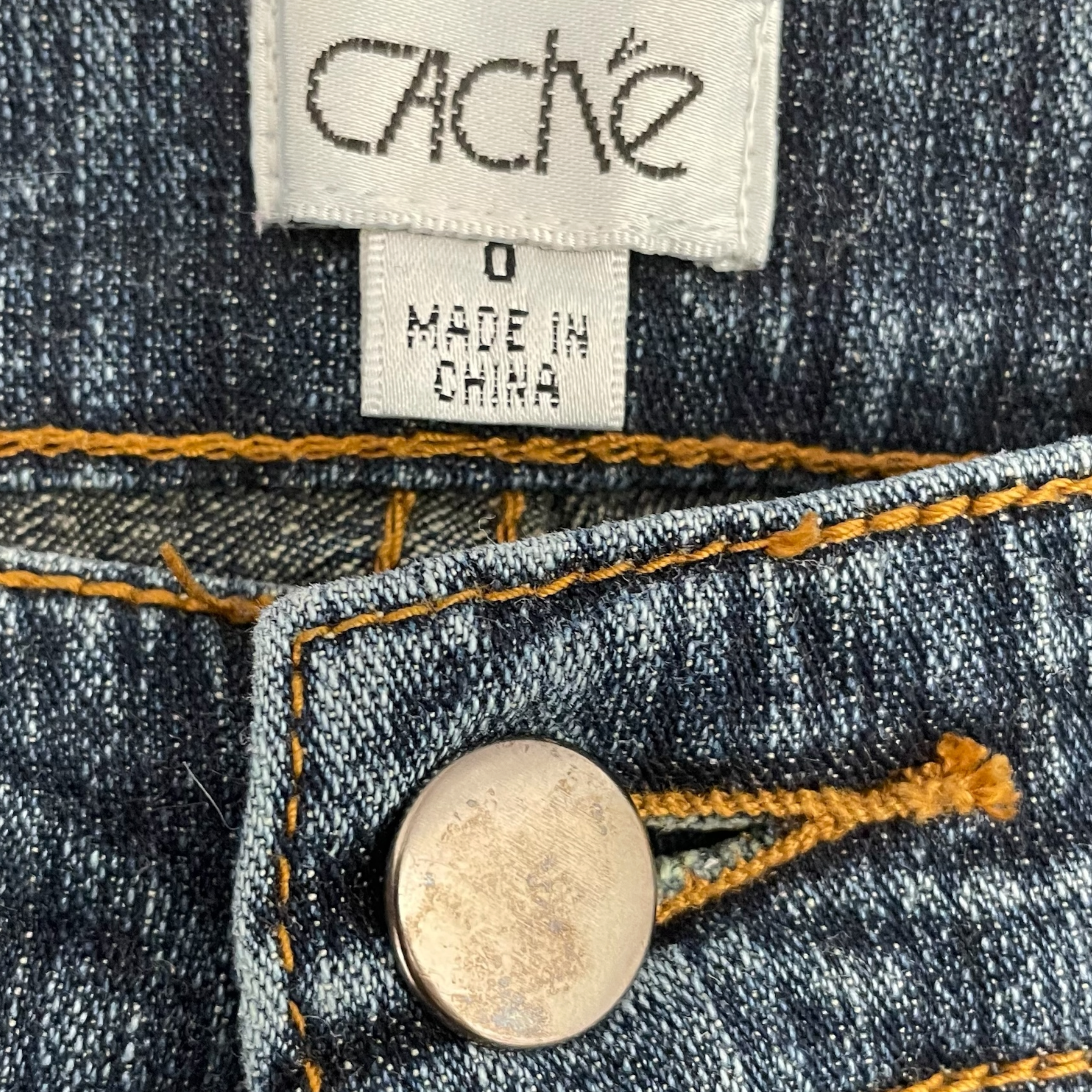 CACHE/Wide Leg Pants/0/Stripe/Denim/BLU/FLOWER EMBROIDERY view 3