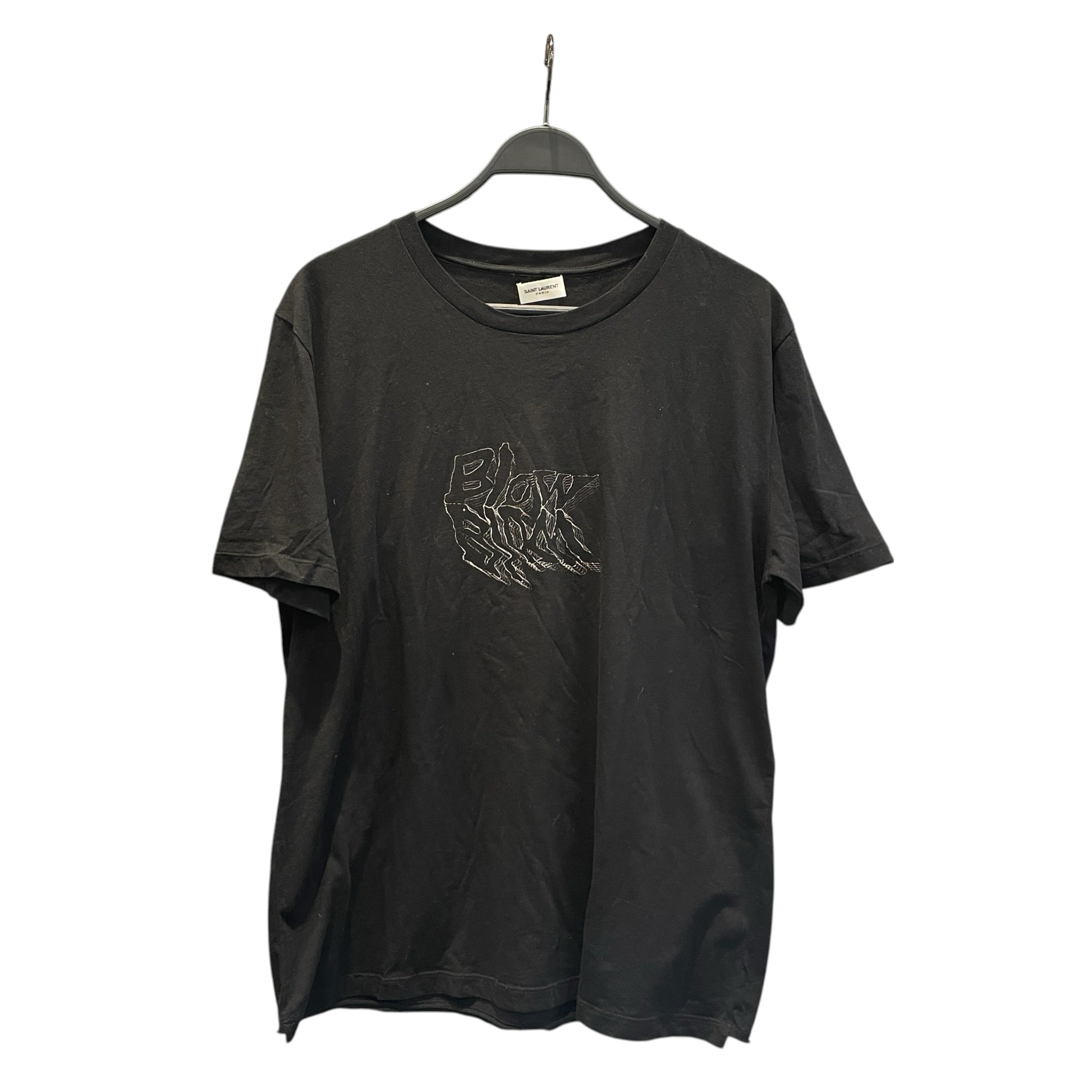 SAINT LAURENT/T-Shirt/L/Cotton/BLK/Graphic/BLOW view 1