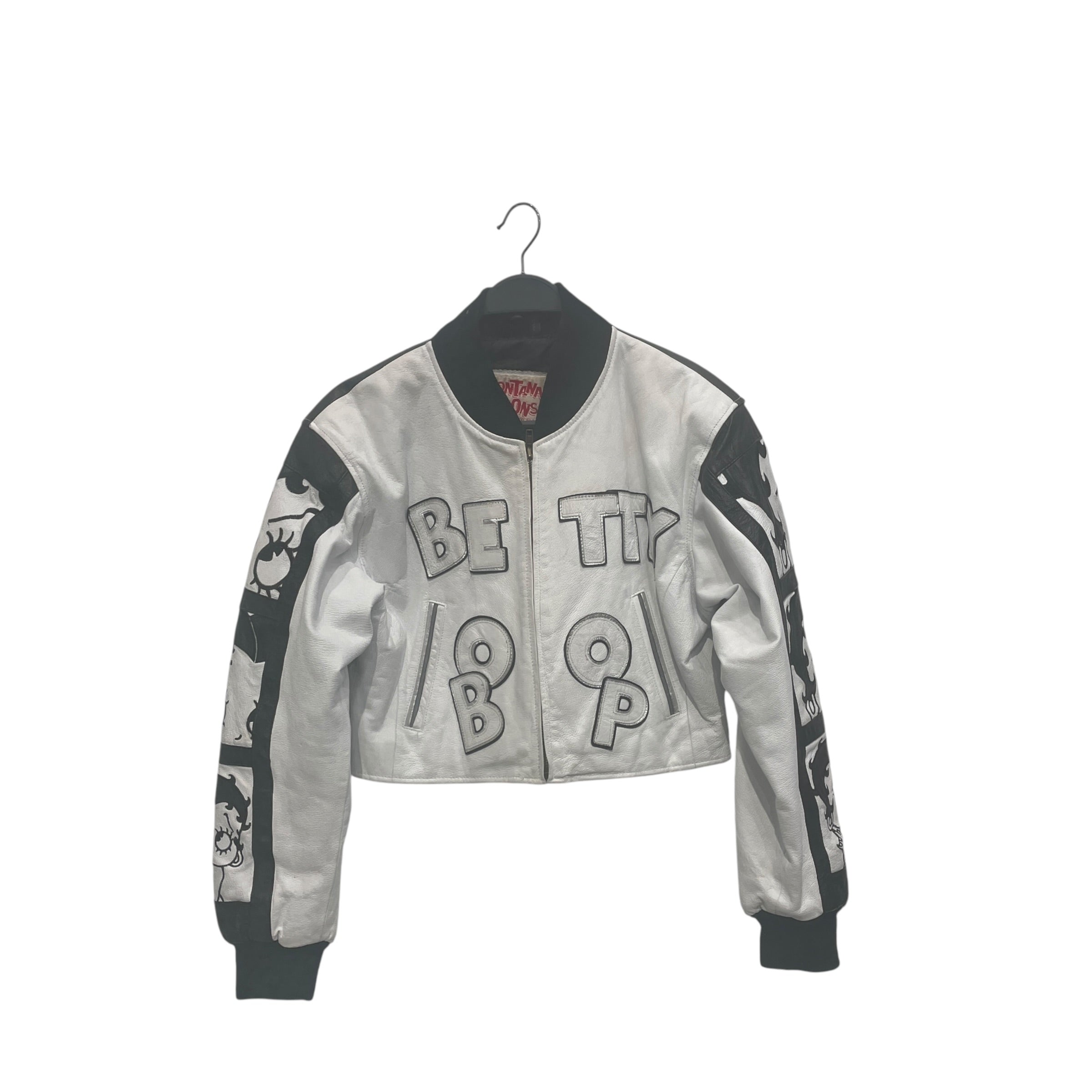 Vintage/Leather Jkt/M/Leather/WHT/BETTY BOOP GRAPHIC view 1