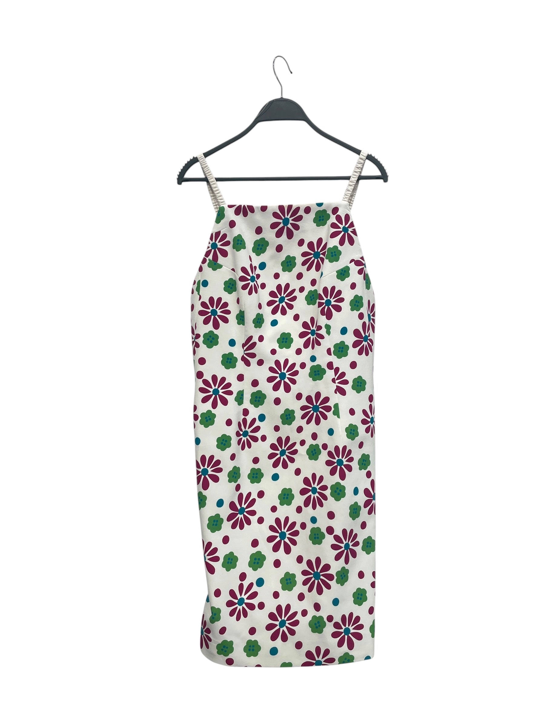 SAINT LAURENT/Dress/4/Floral Pattern/Cotton/WHT/BUTTONFLOWERS view 1