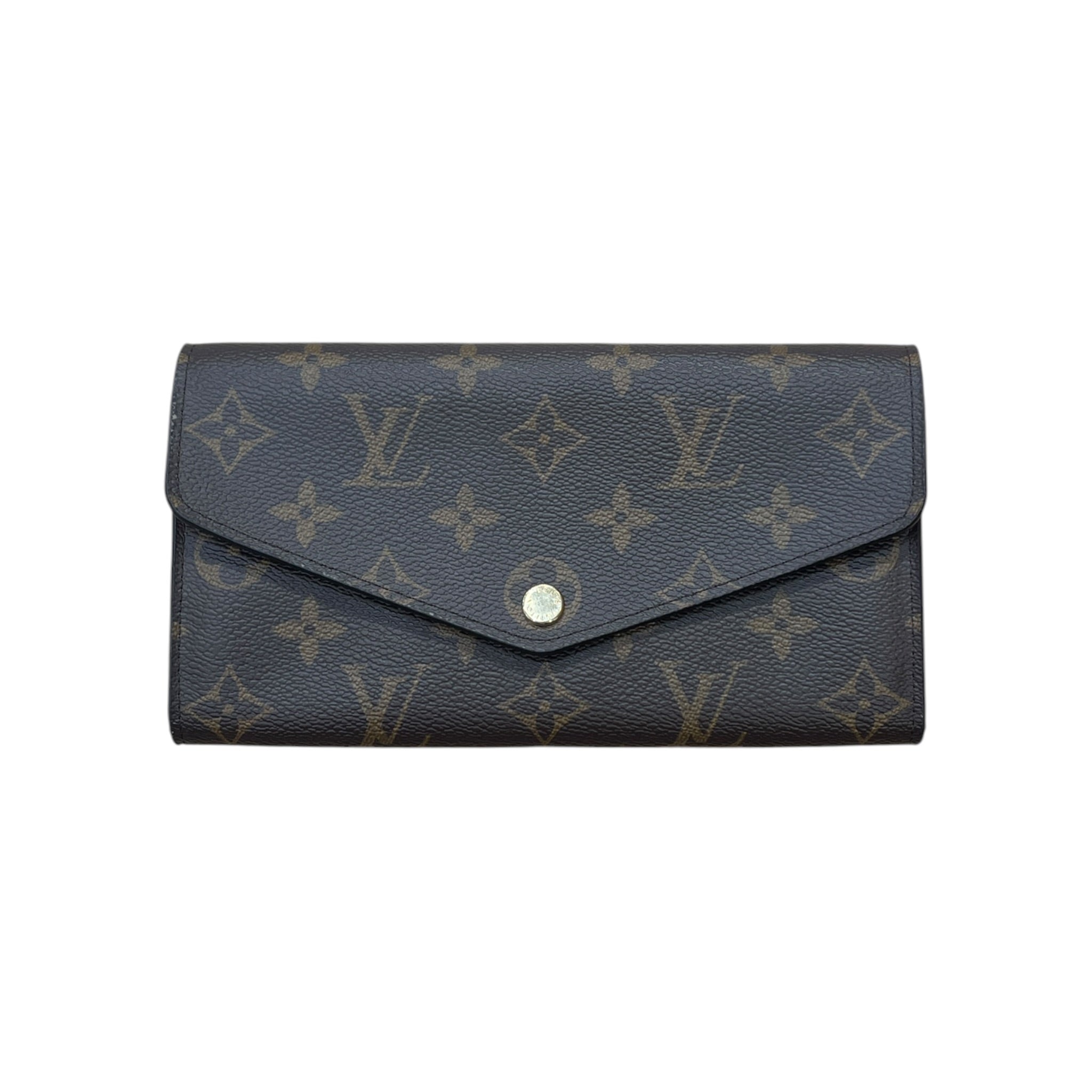 LOUIS VUITTON/Trifold Wallet/All Over Print/Leather/BRW/L's/ view 1