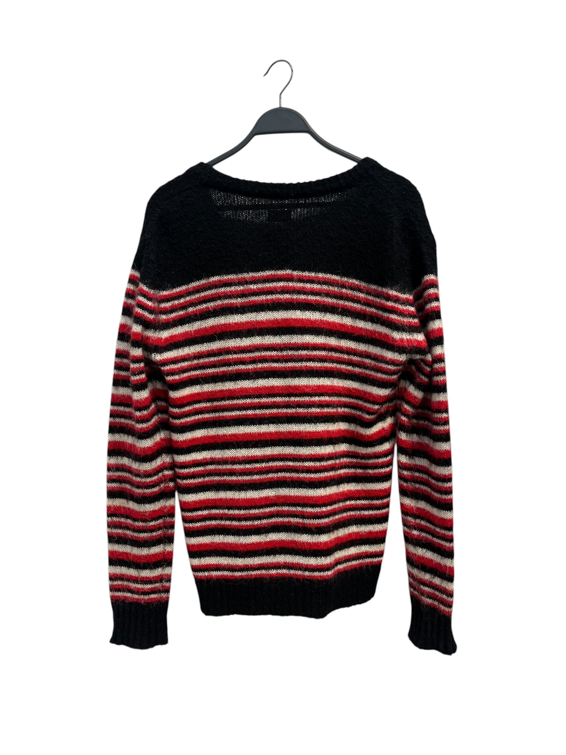 DIESEL/Cardigan/M/Stripe/Wool/BLK/MOHAIR STRIPE CARDIGAN view 2