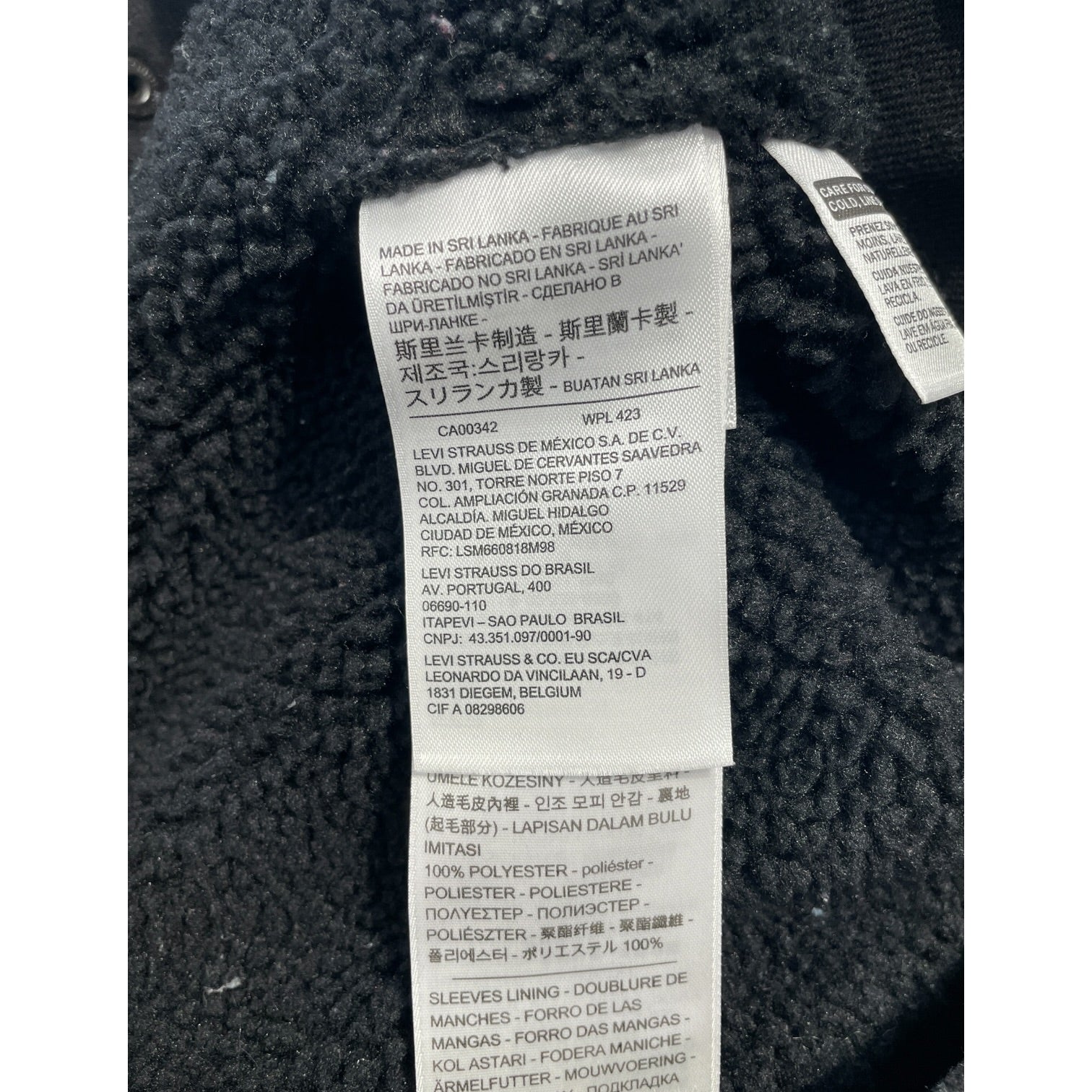 Levi's/Jacket/M/BLK/Sherpa Lined snap button black view 4