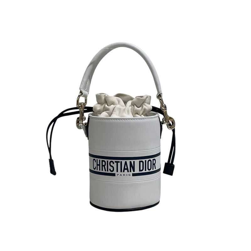Christian Dior/Basket Bag/Graphic/Leather/WHT/VIBE MICRO BAG