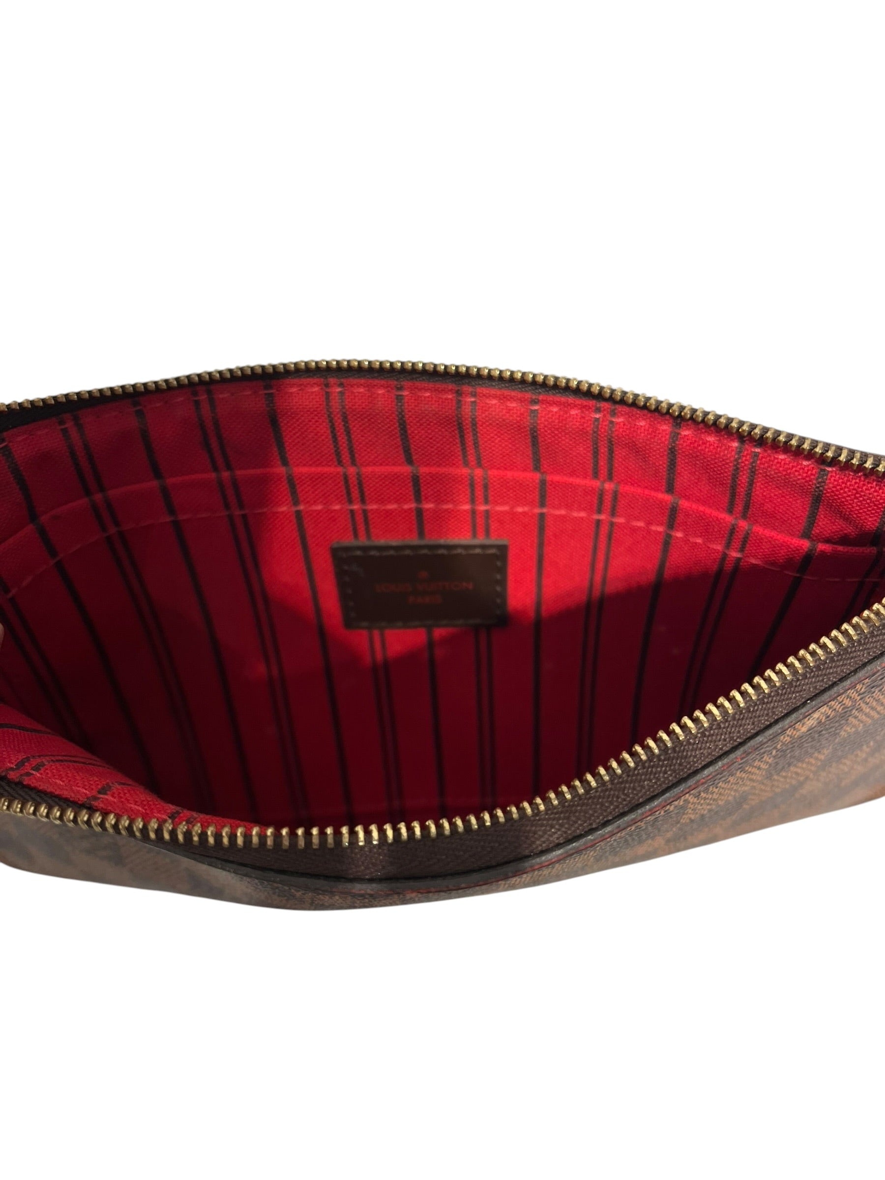 LOUIS VUITTON/Cross Body Bag/Leather/RED/Pochette view 3