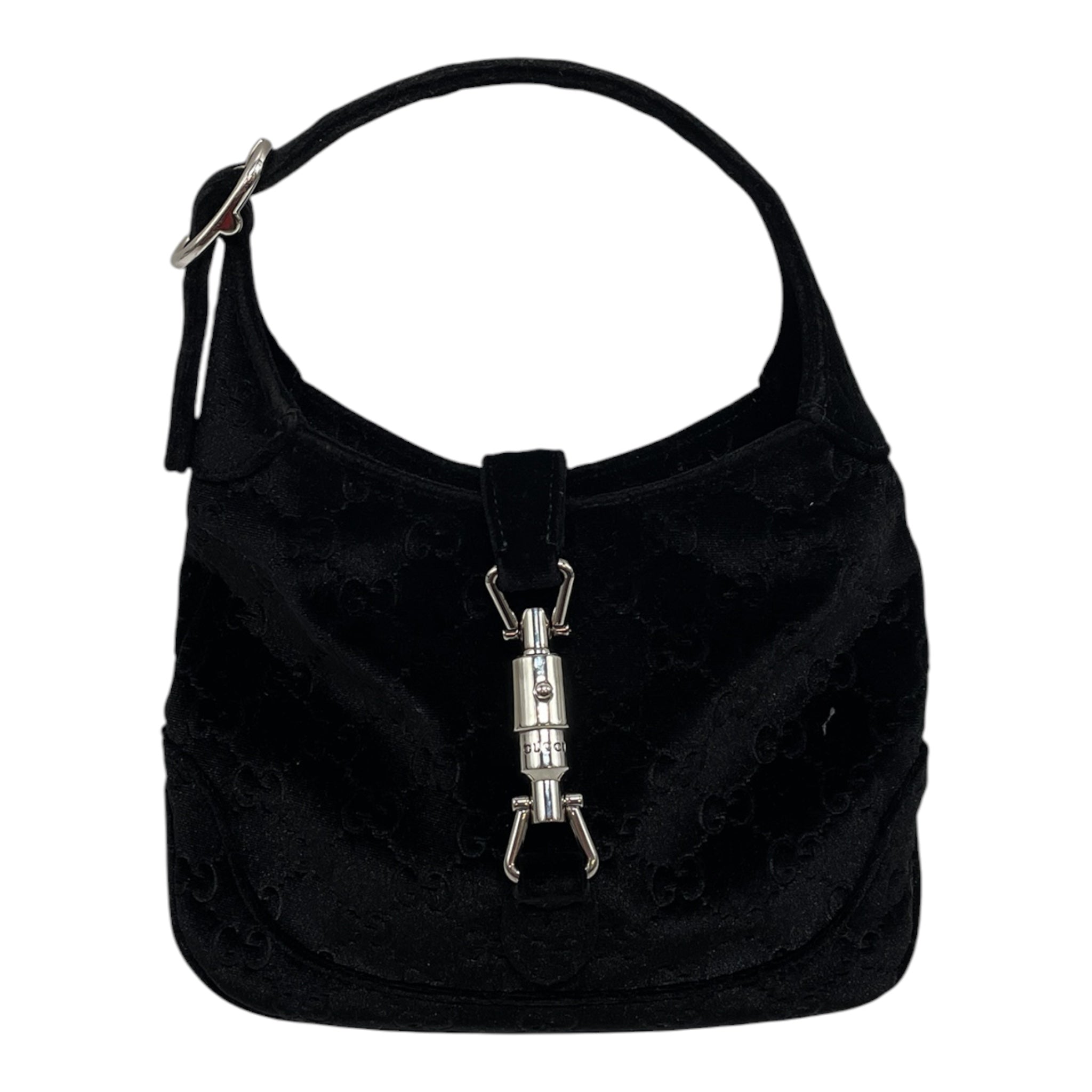GUCCI/Hand Bag/Velour/BLK/SMALL JACKIE 1961 BAG view 1
