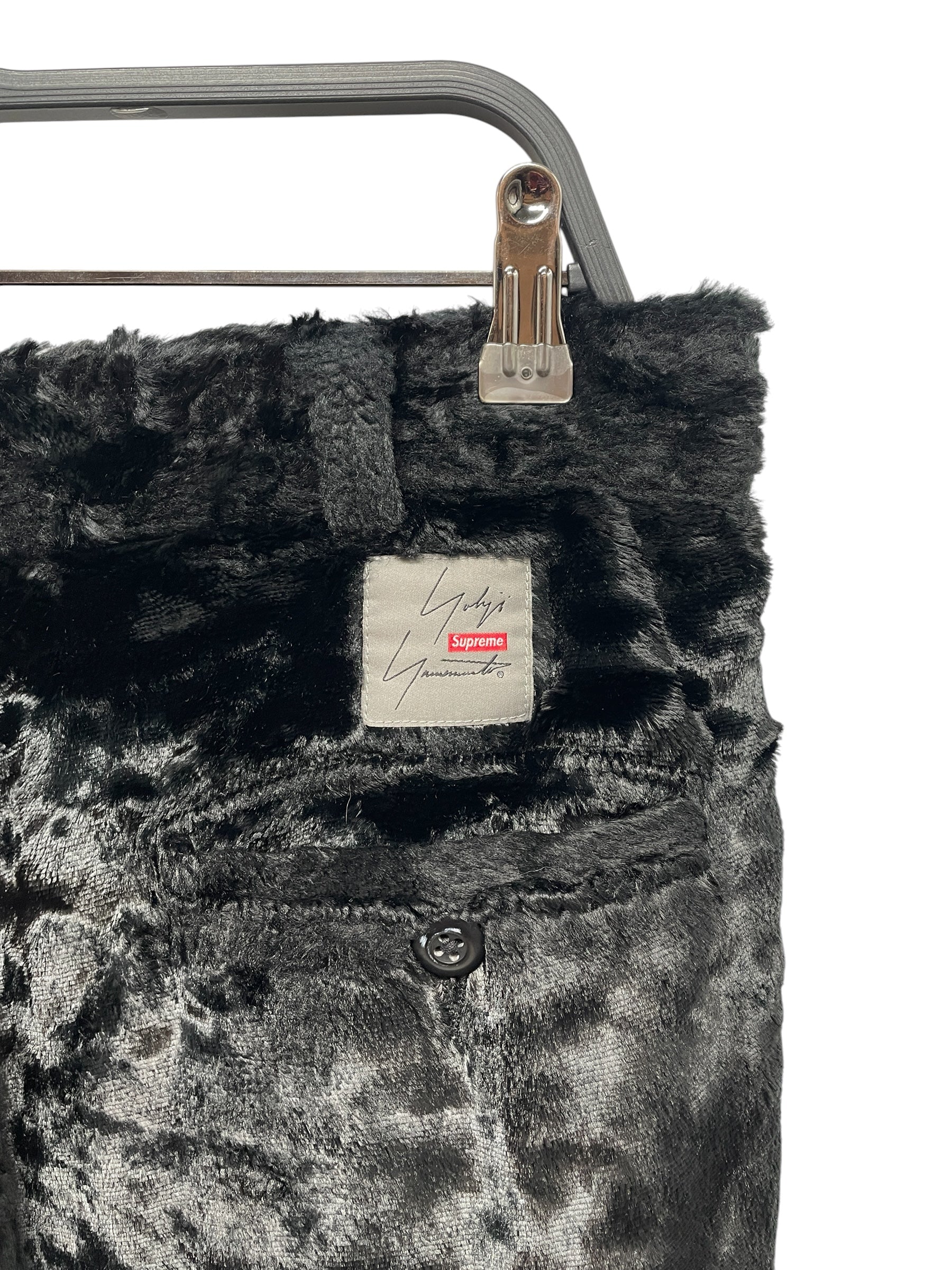 YOHJI YAMAMOTO/Supreme/Pants/32/Cotton/BLK/BLCK VELVET PANTS view 3