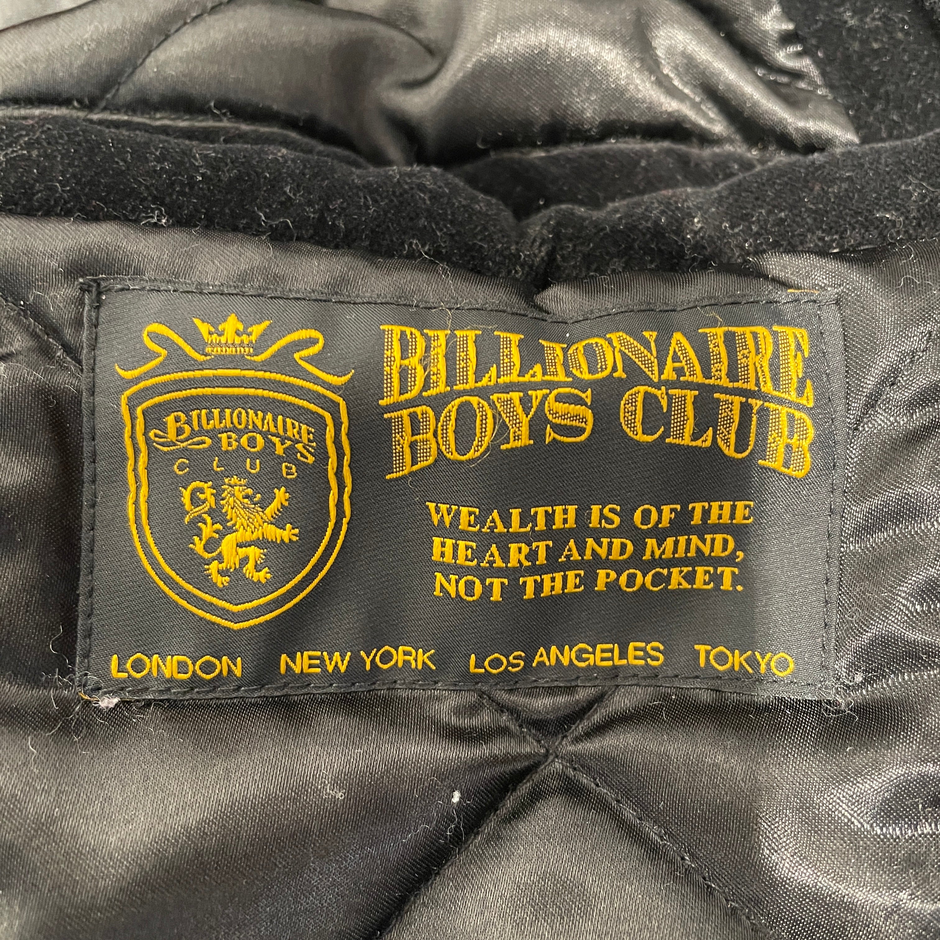 BILLIONAIRE BOYS CLUB/Souvenir Jkt/Polyester/BLK/All Over Print/BB Wealth Velour Bomber view 4