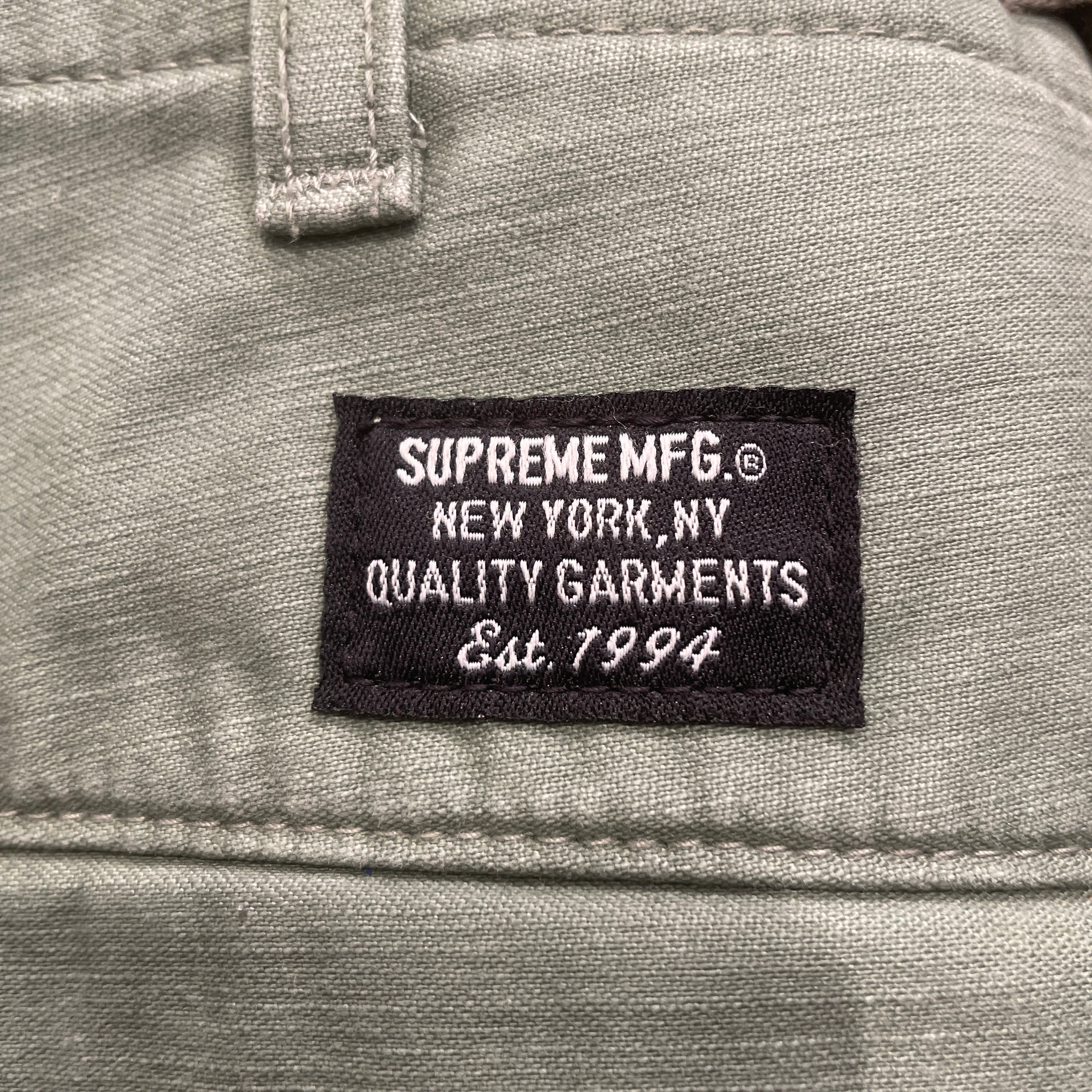 Supreme/Straight Pants/36/Cotton/GRN/GRN CARPENTER SMALL BLK PATCH view 4