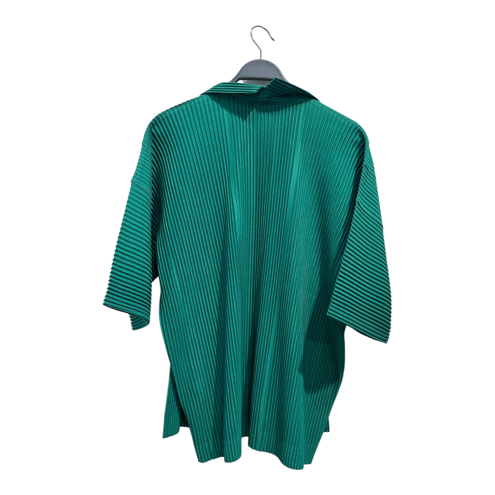 ISSEY MIYAKE/SS Shirt/M/Polyester/GRN/PLEATED view 2