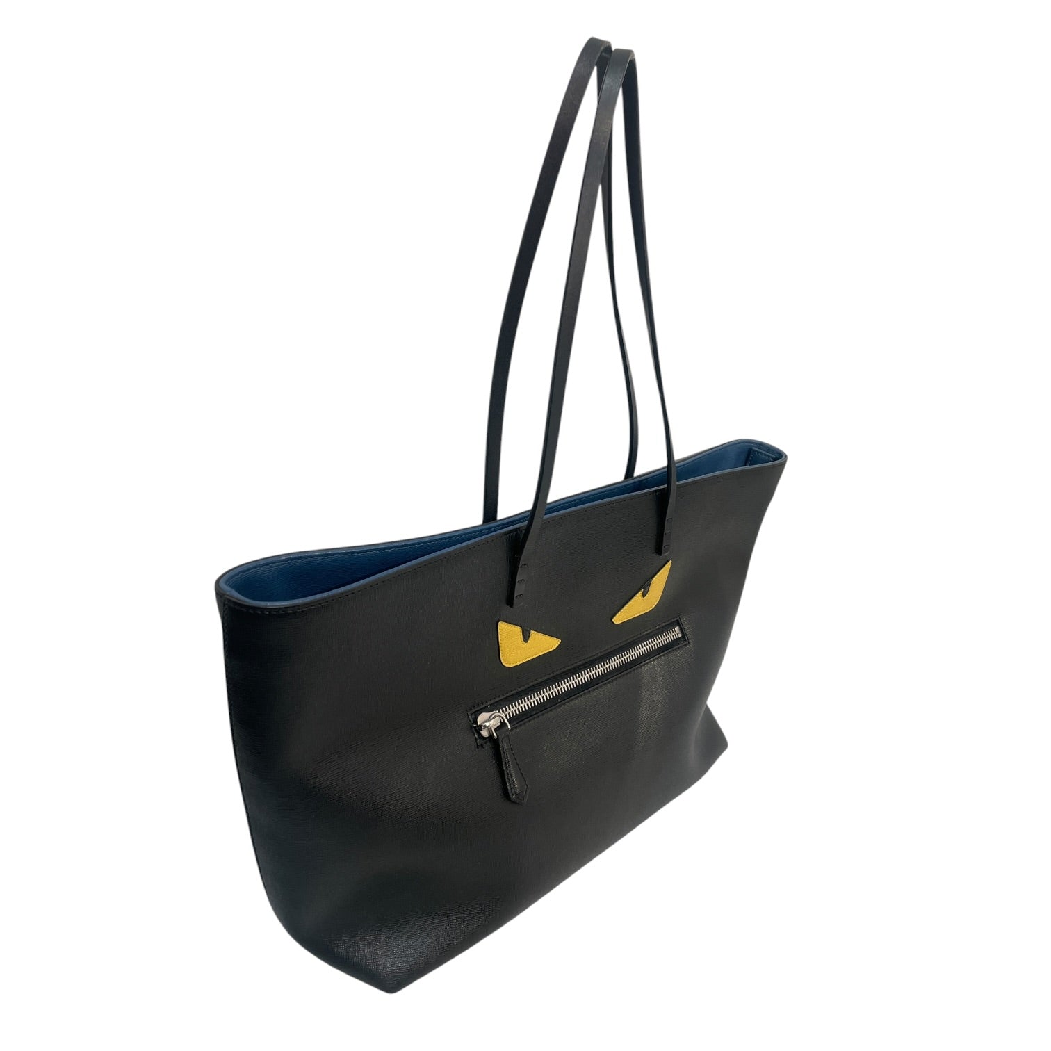 FENDI/Tote Bag/Leather/BLK/monster roll tote view 3