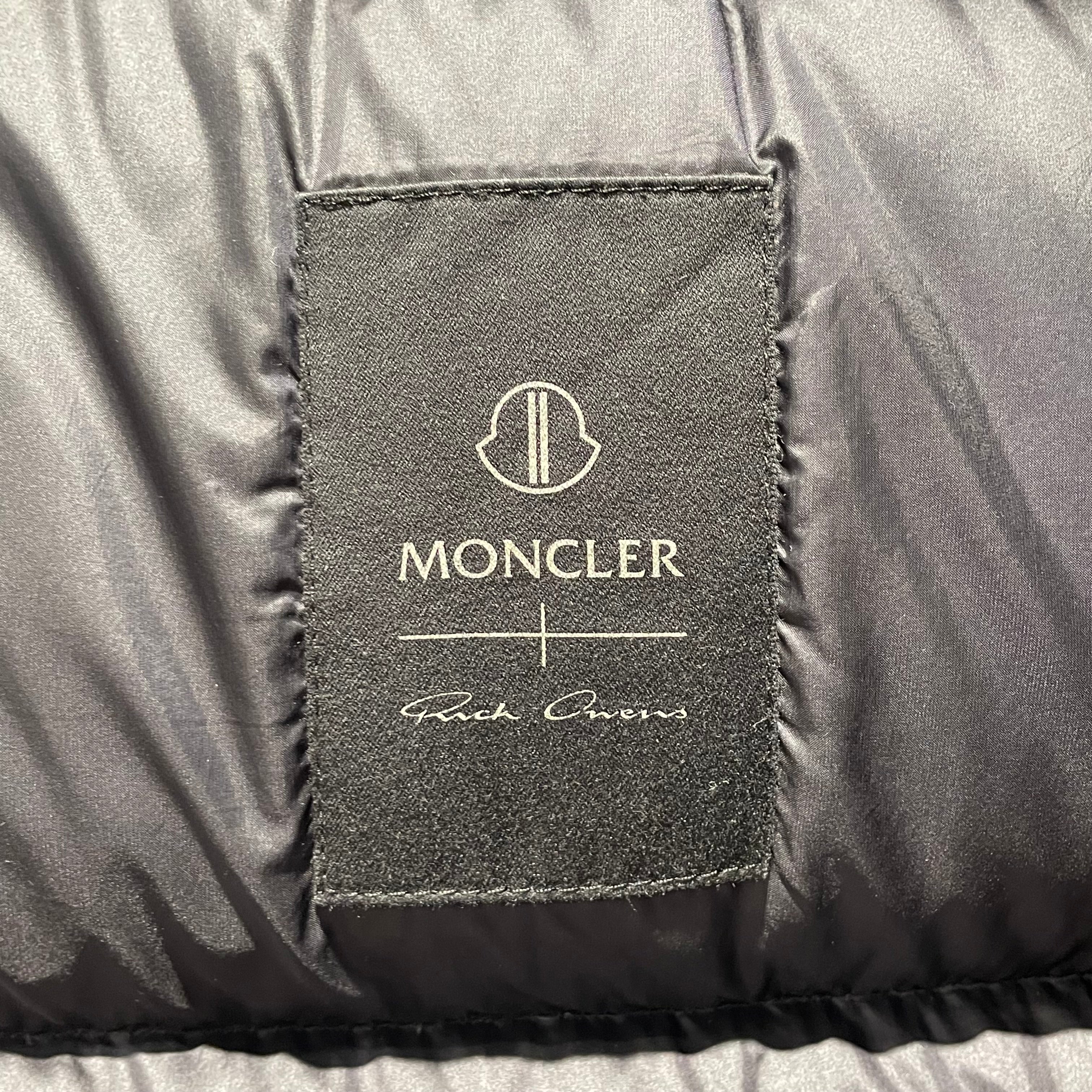 MONCLER/Rick Owens/Puffer Jkt/1/Polyester/BLK/Cyclopic Down view 3