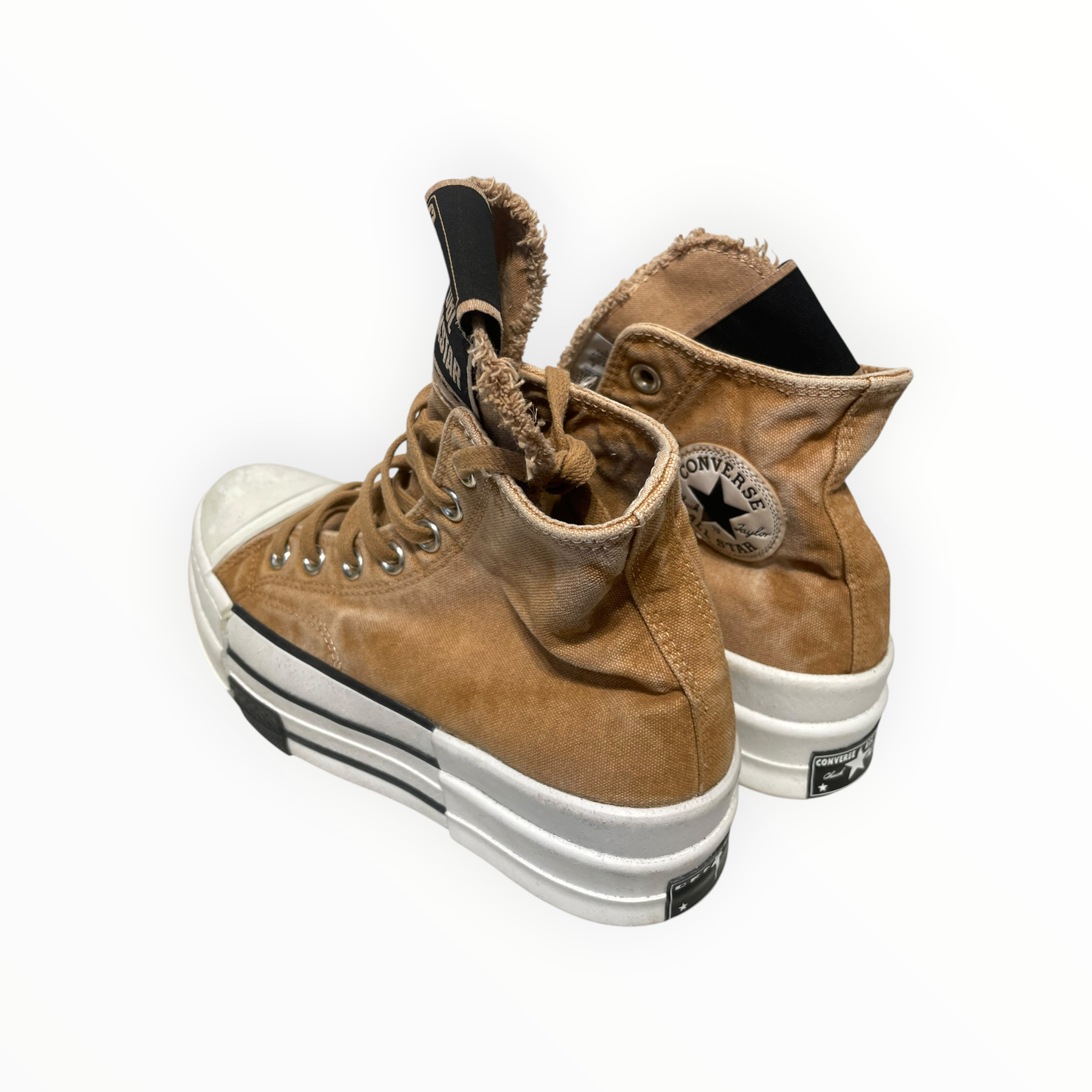 Rick Owens/Hi-Sneakers/US 6/Cotton/BEG/CONVERSE COLLAB PLATFORMS view 2