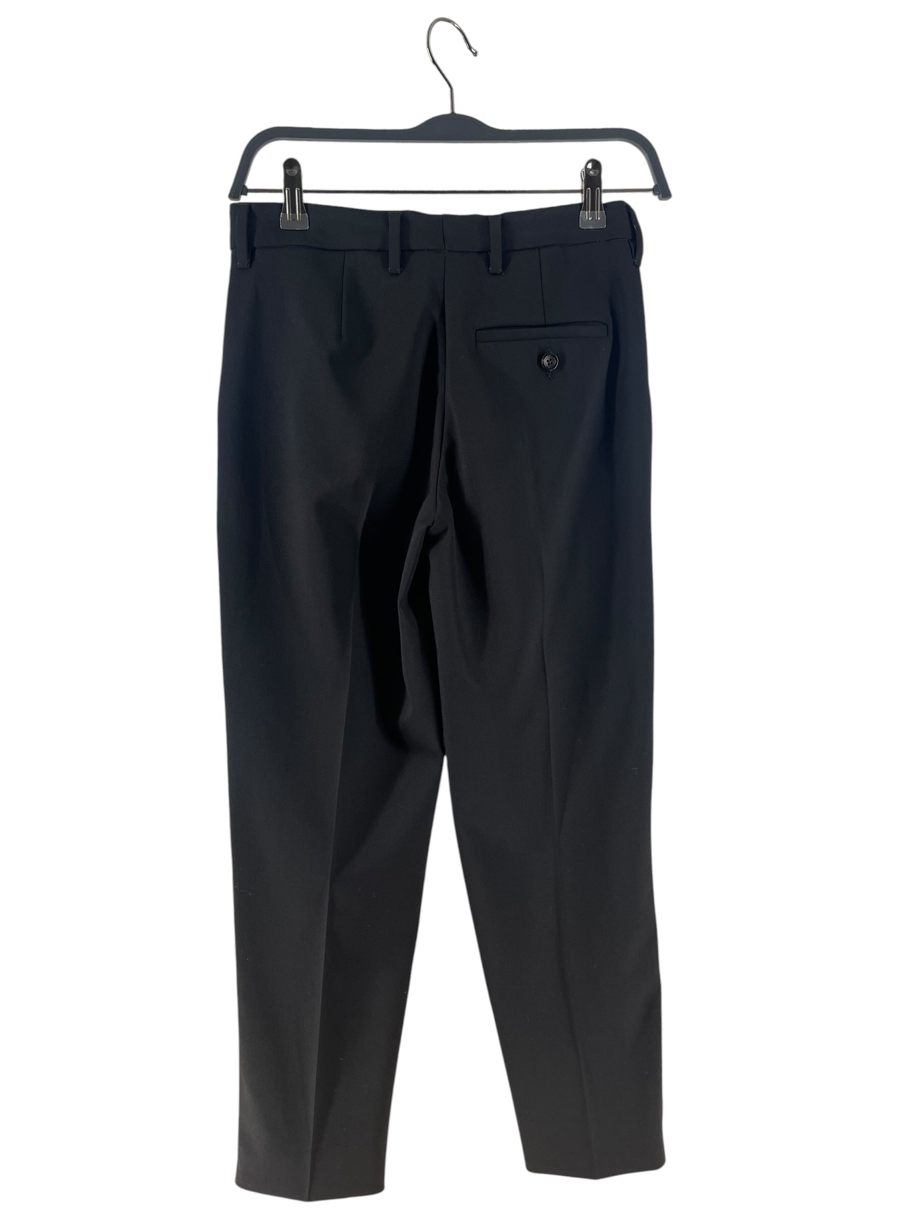 MIU MIU/Cropped Pants/36/Wool/BLK/Ankle/WOOL TROUSER view 2