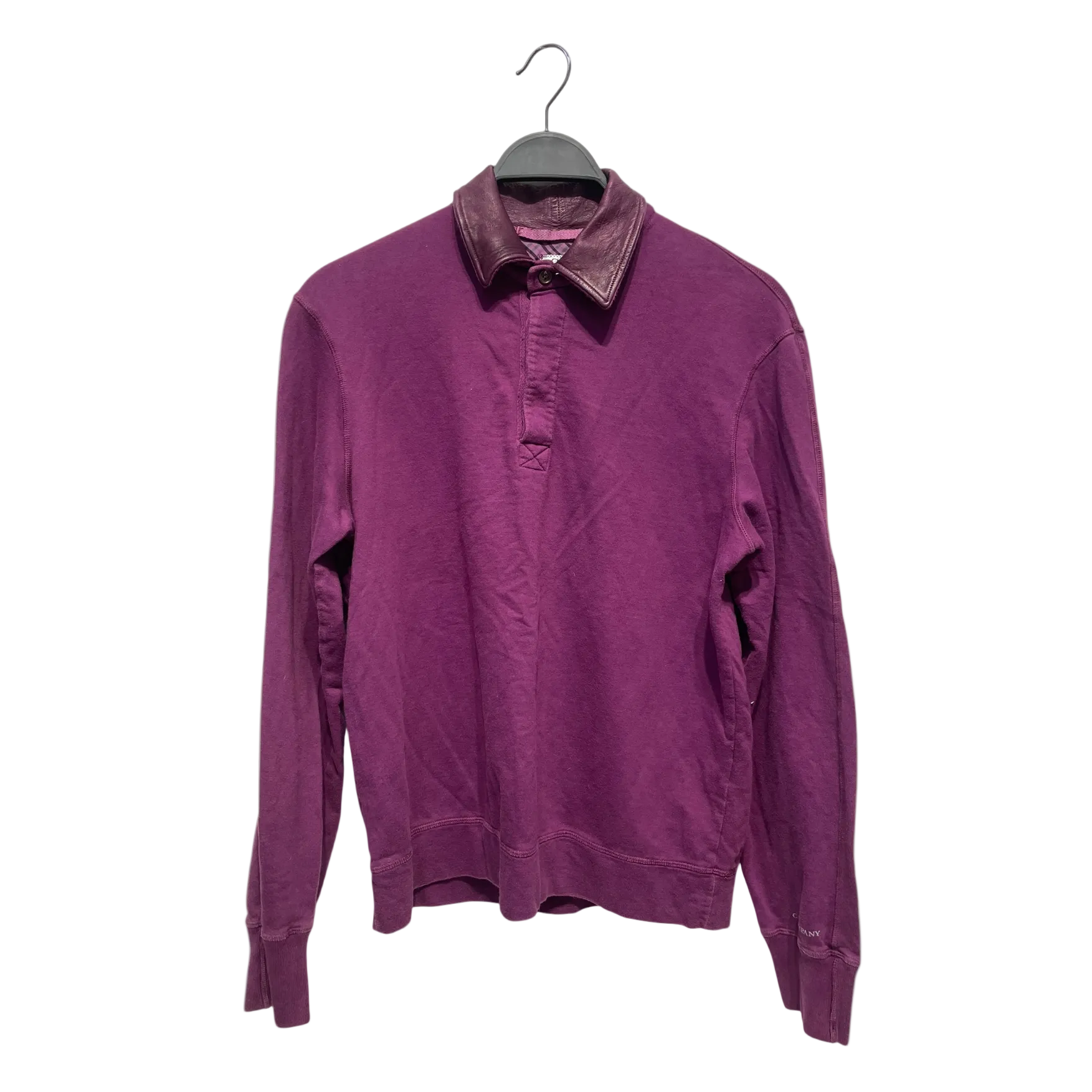 C.P.COMPANY/LS Shirt/M/Cotton/PPL/LS POLO view 1