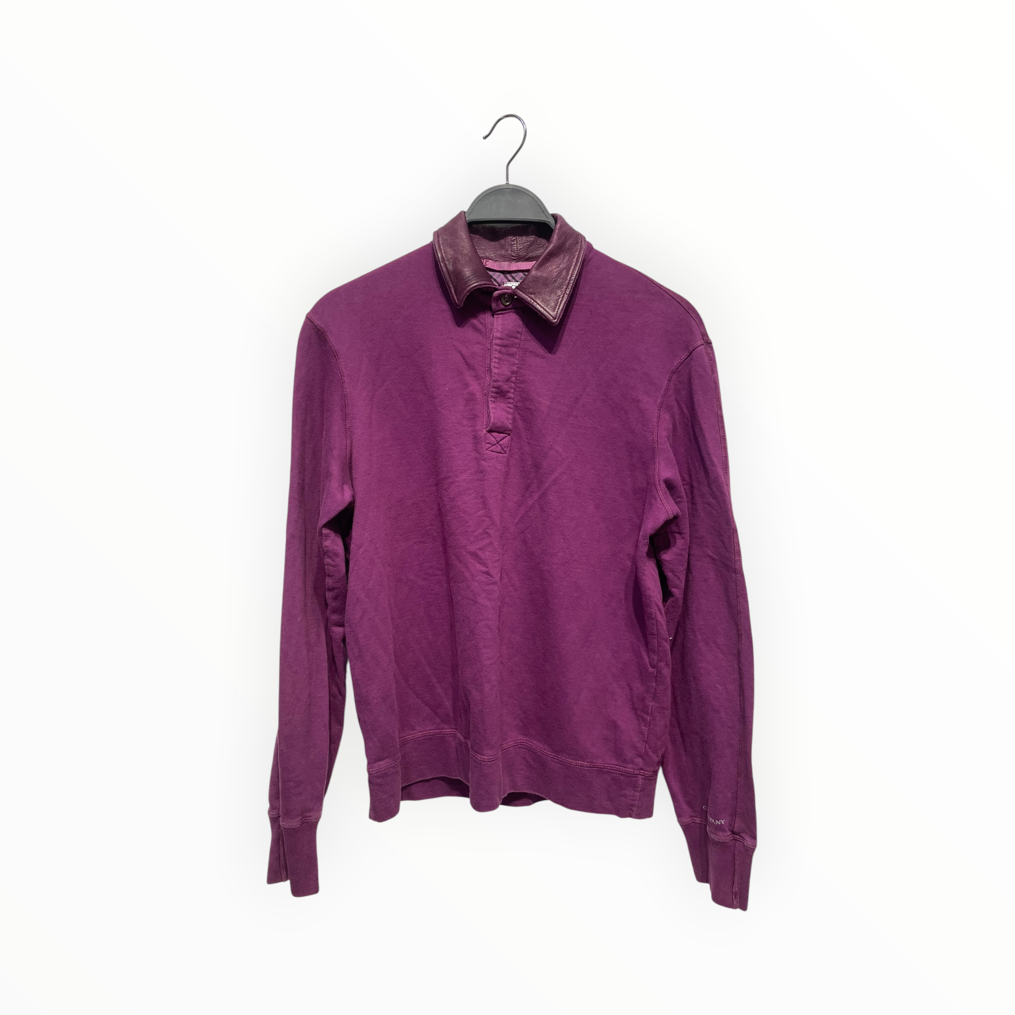 C.P.COMPANY/LS Shirt/M/Cotton/PPL/LS POLO view 1