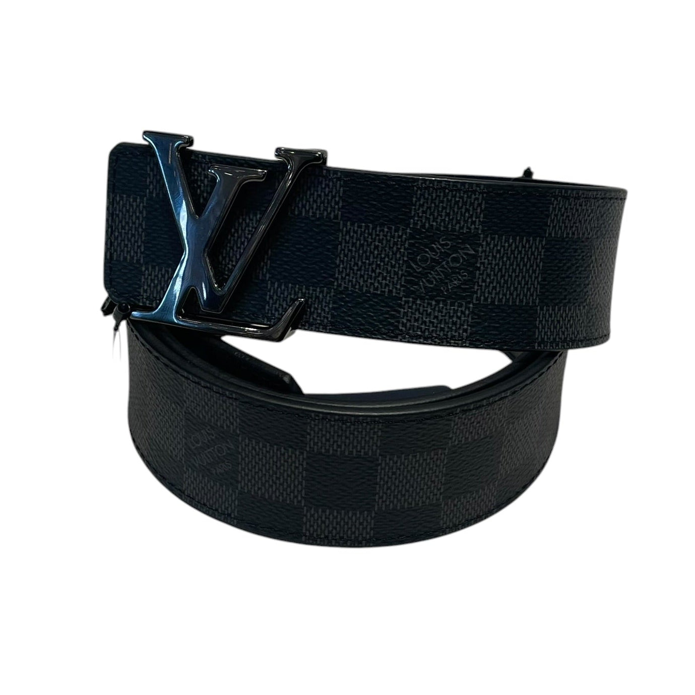 LOUIS VUITTON/Accessories/All Over Print/Leather/BLK/Damier Graphite Belt view 1