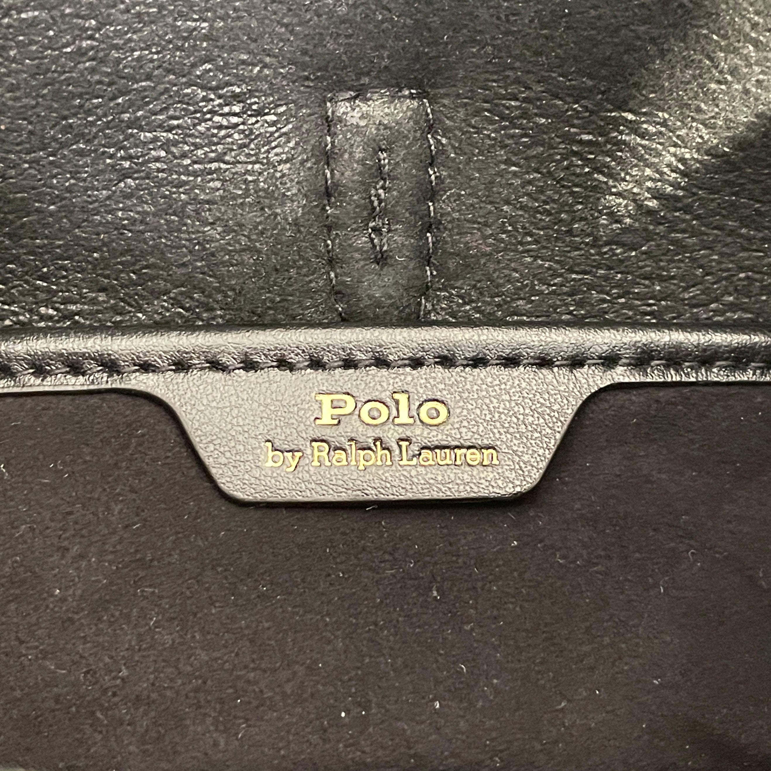 POLO RALPH LAUREN/Hand Bag/Fake Fur/BLK/GOLD HARDWARE/FUR STRAP view 5