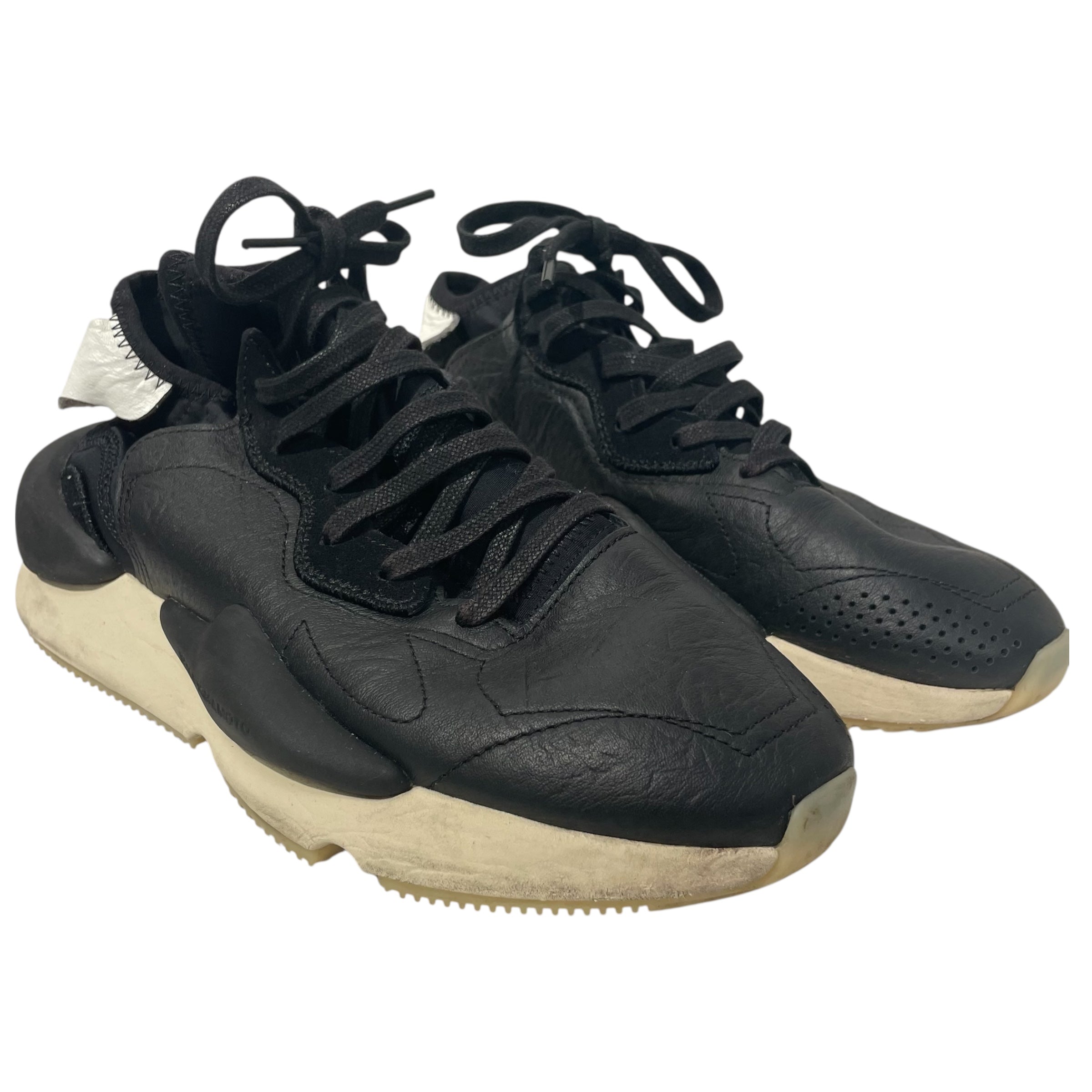 Y-3/Low-Sneakers/US 8.5/Leather/BLK/12892961 view 1