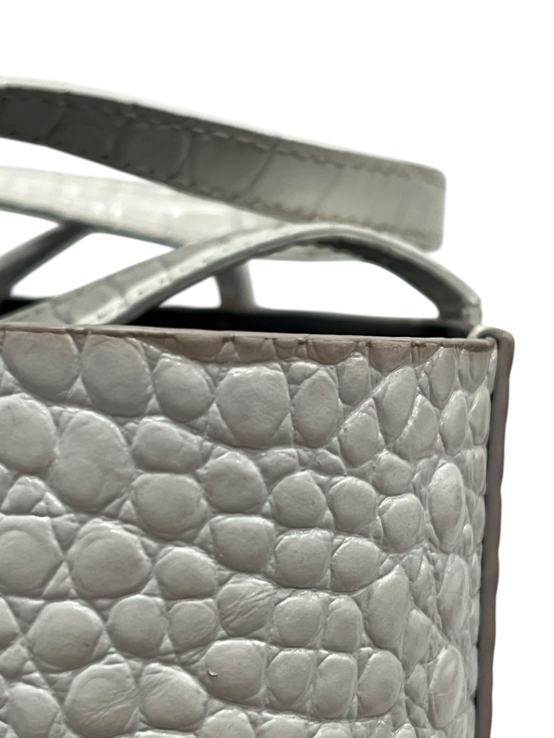 BALENCIAGA/Tote Bag/WHT/ALIGATOR SKIN BAG view 8