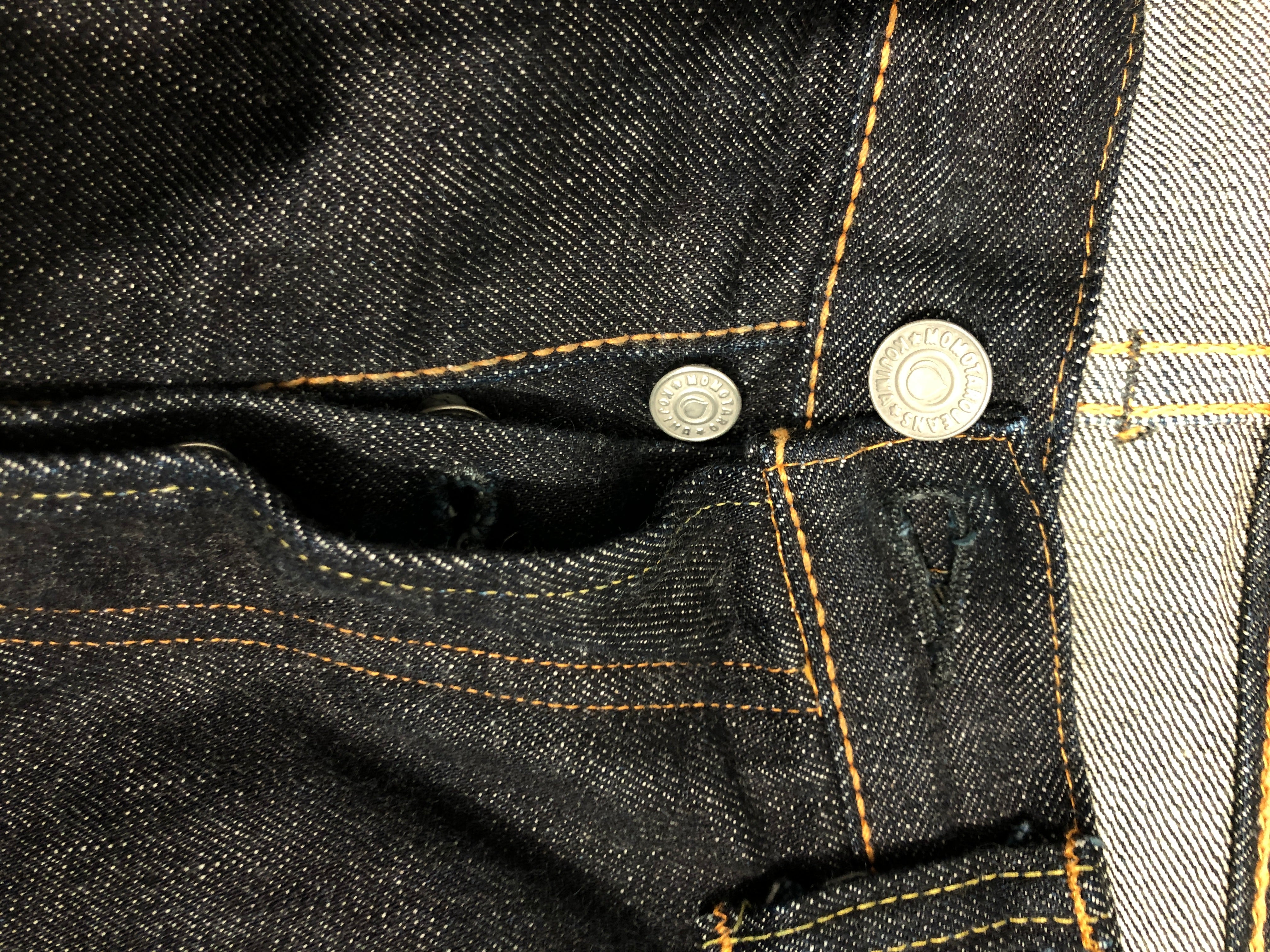 Momotaro Jeans/Pants/36/Denim/NVY/Striped Back Pocket view 4