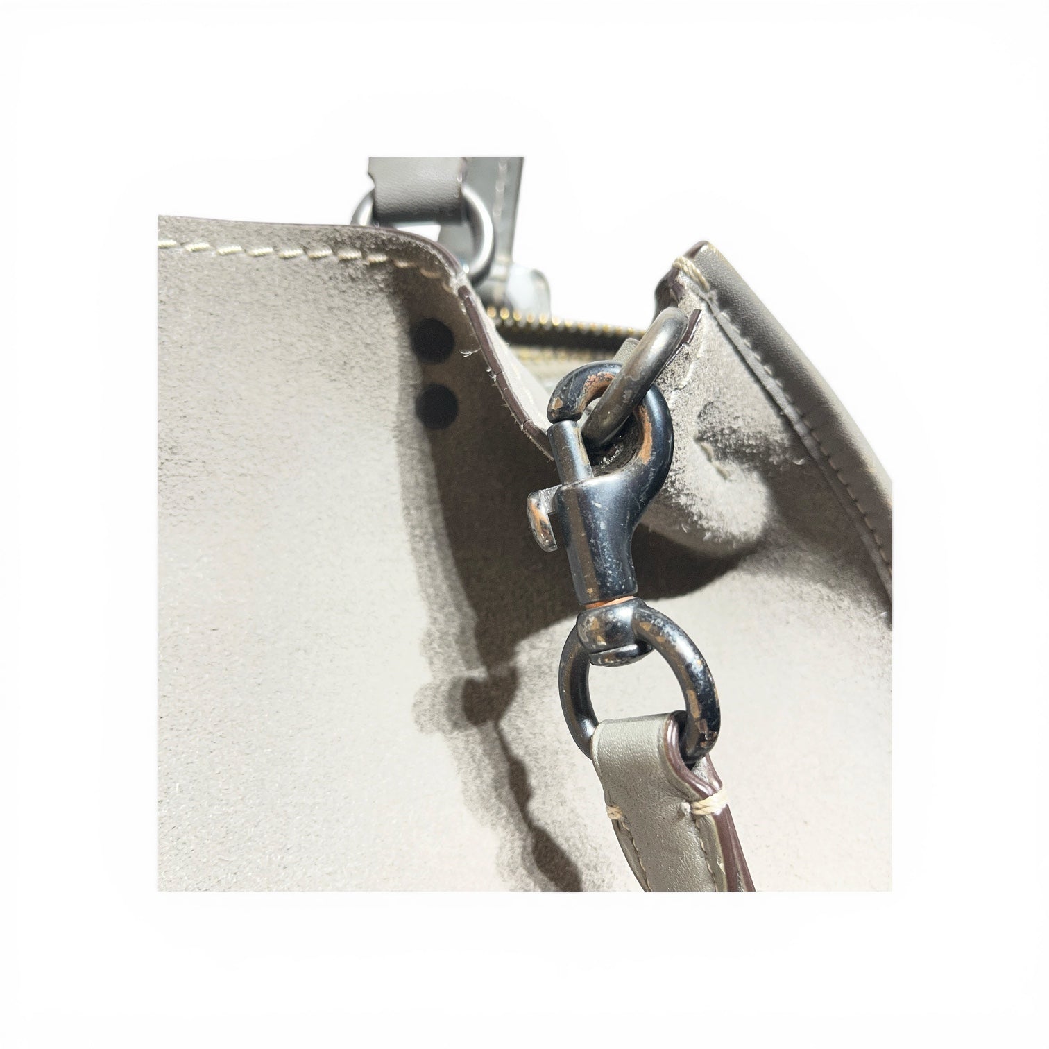 COACH/Hand Bag/Suede/GRY/ROUGE BAG LARGE view 9