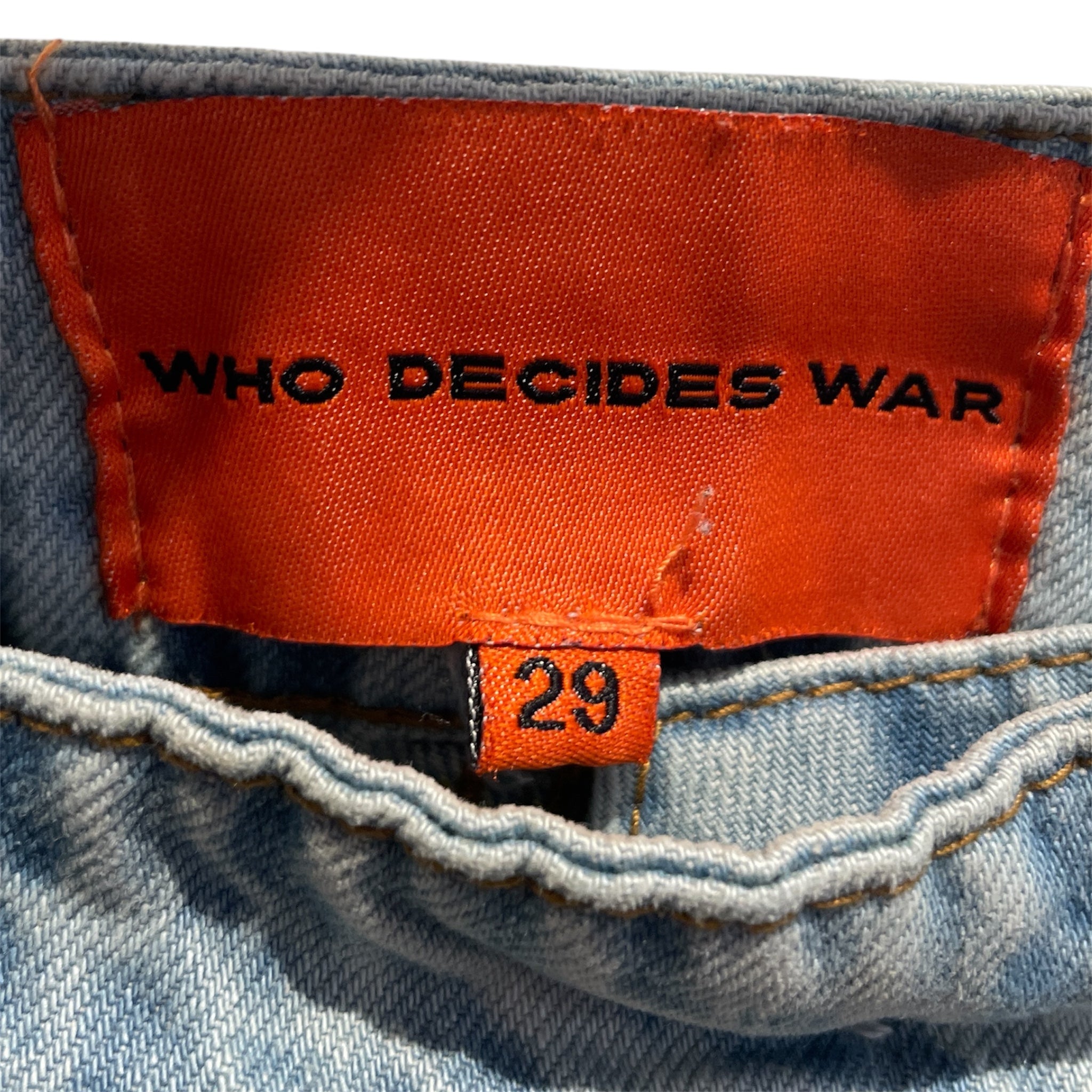 WHO DECIDES WAR/Pants/29/Denim/BLU/HALLOWED DETAIL view 3