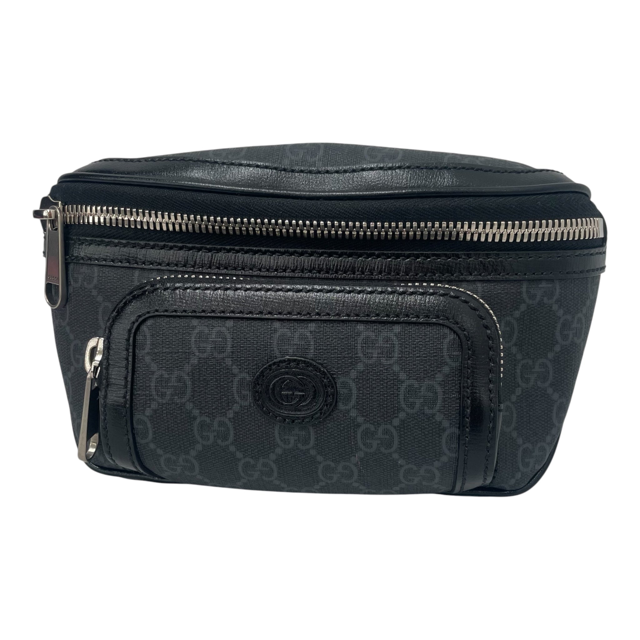 GUCCI/Fanny Pack/Hombre Check/Cotton/BLK/Interlocking G view 1